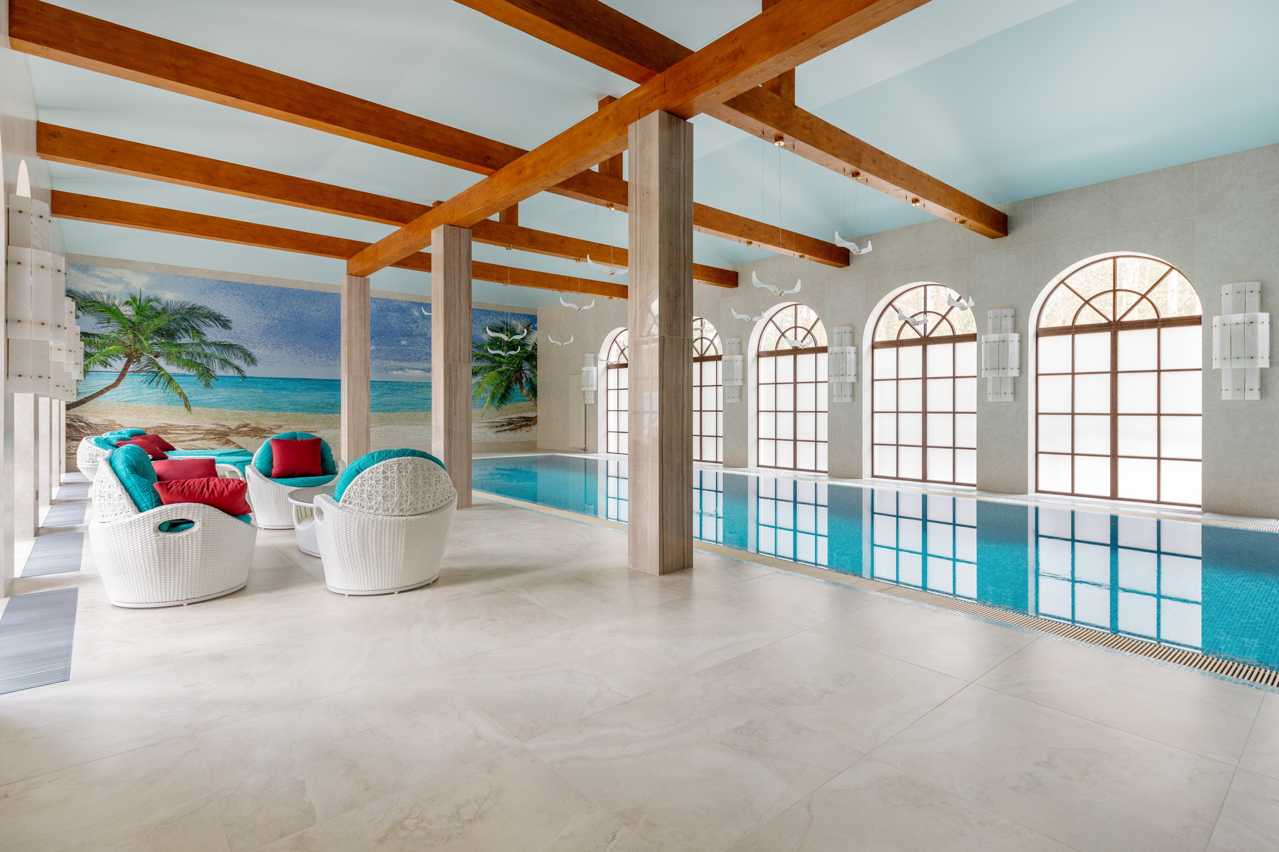 Интерьерная съемка бассейна. Интерьерный фотограф в Санкт-Петербурге Екатерина Цыбулько