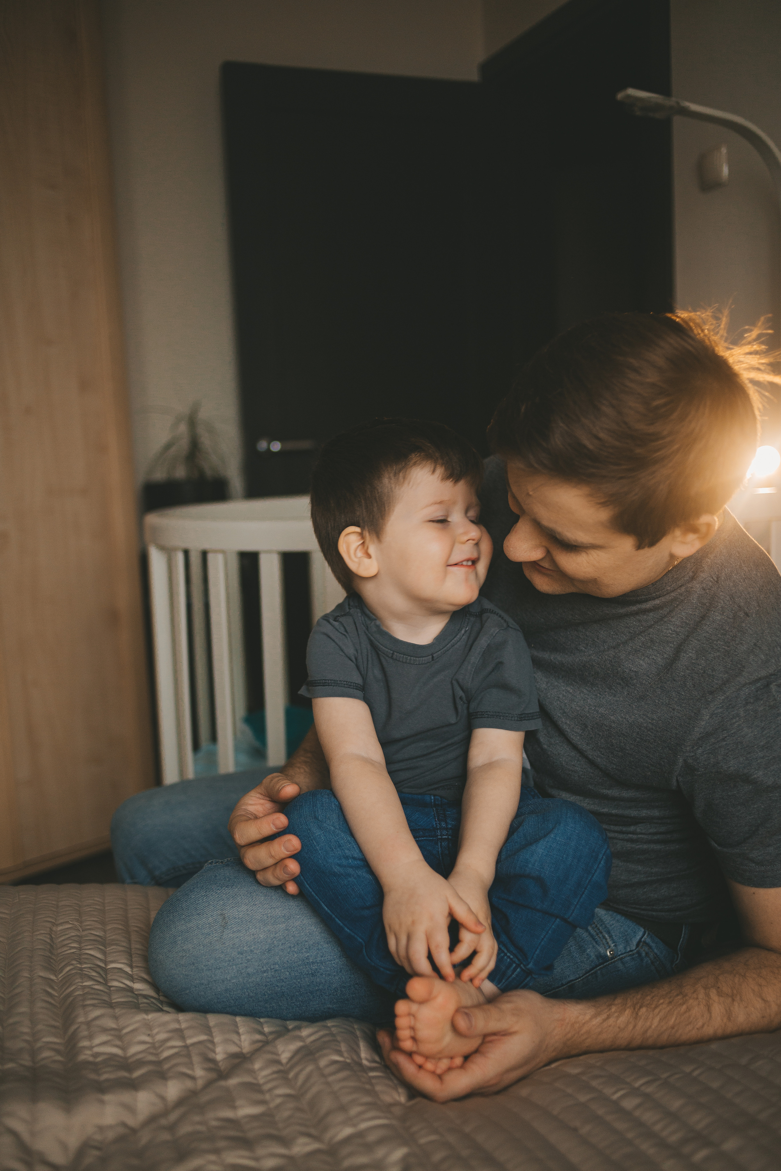Семейная фотосессия дома. Фотограф Андреева Юлия. Москва