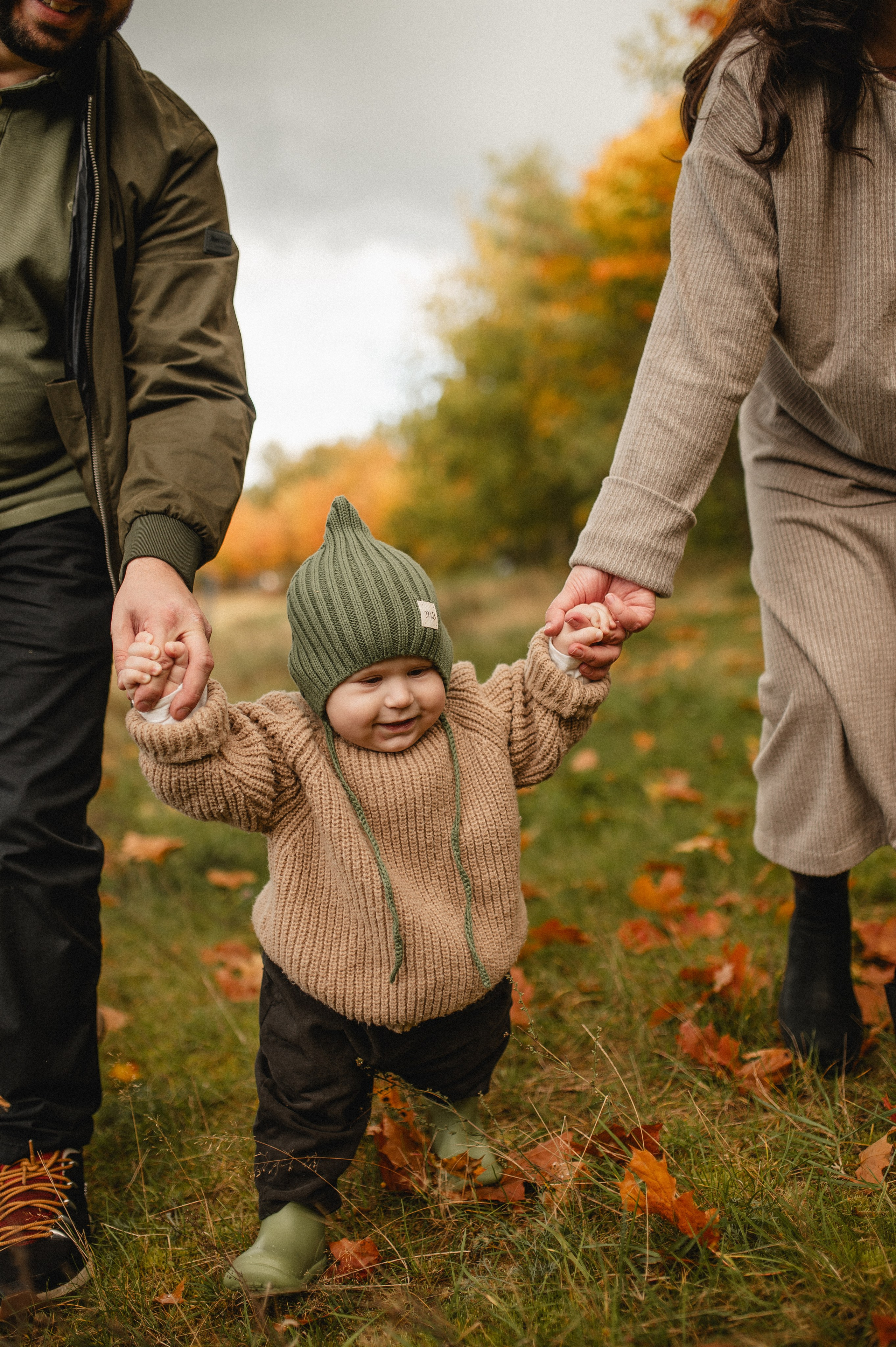 Осенняя фотосессия большой семьи в парке. Семейная фотосессия Бутово Москва фотограф Алина Морщагина