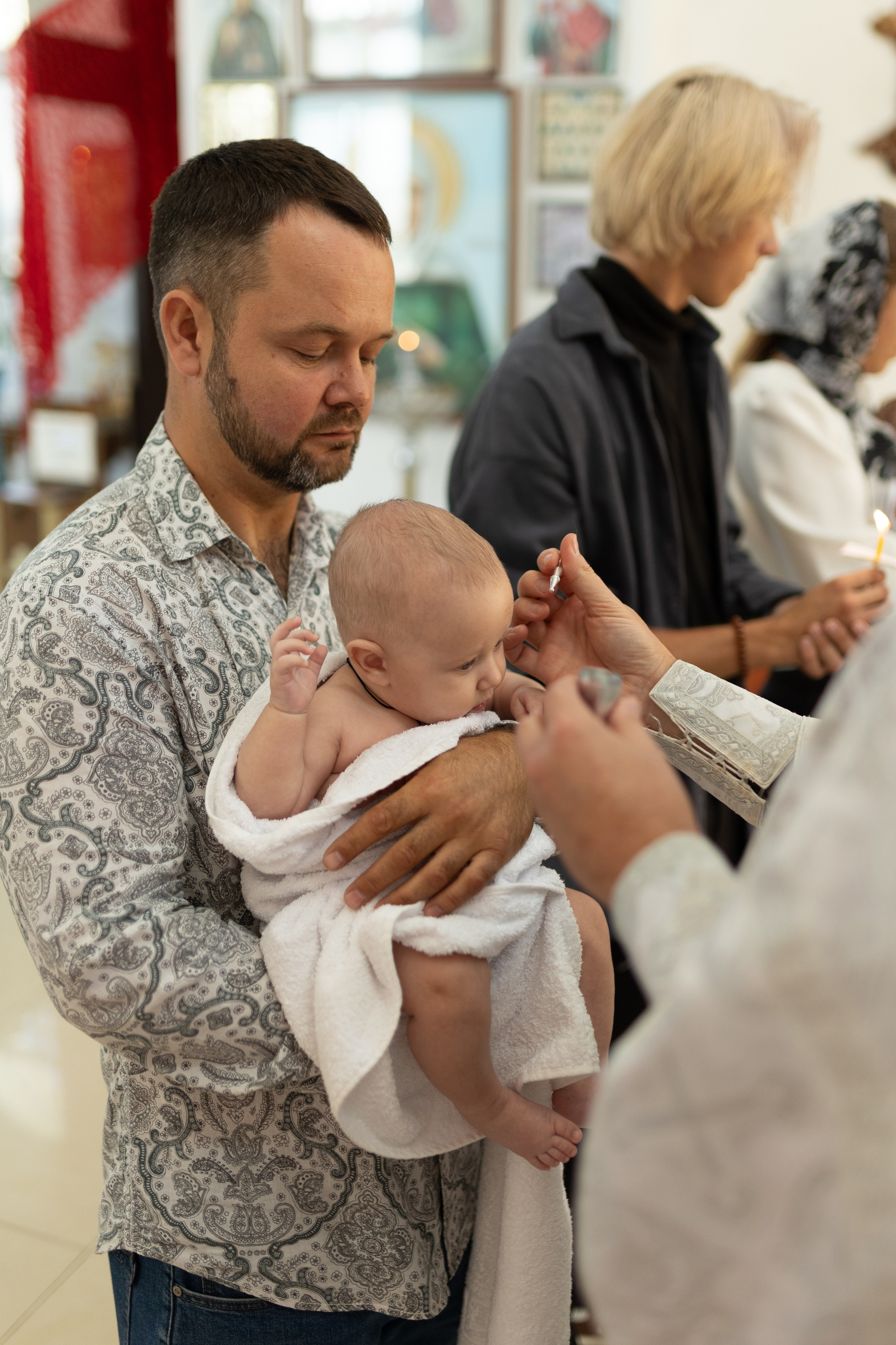 Крещение Артёма (все фото с таинсвта крещения). Фотограф новорожденных. Детский и семейный фотограф Марьяна Юдина