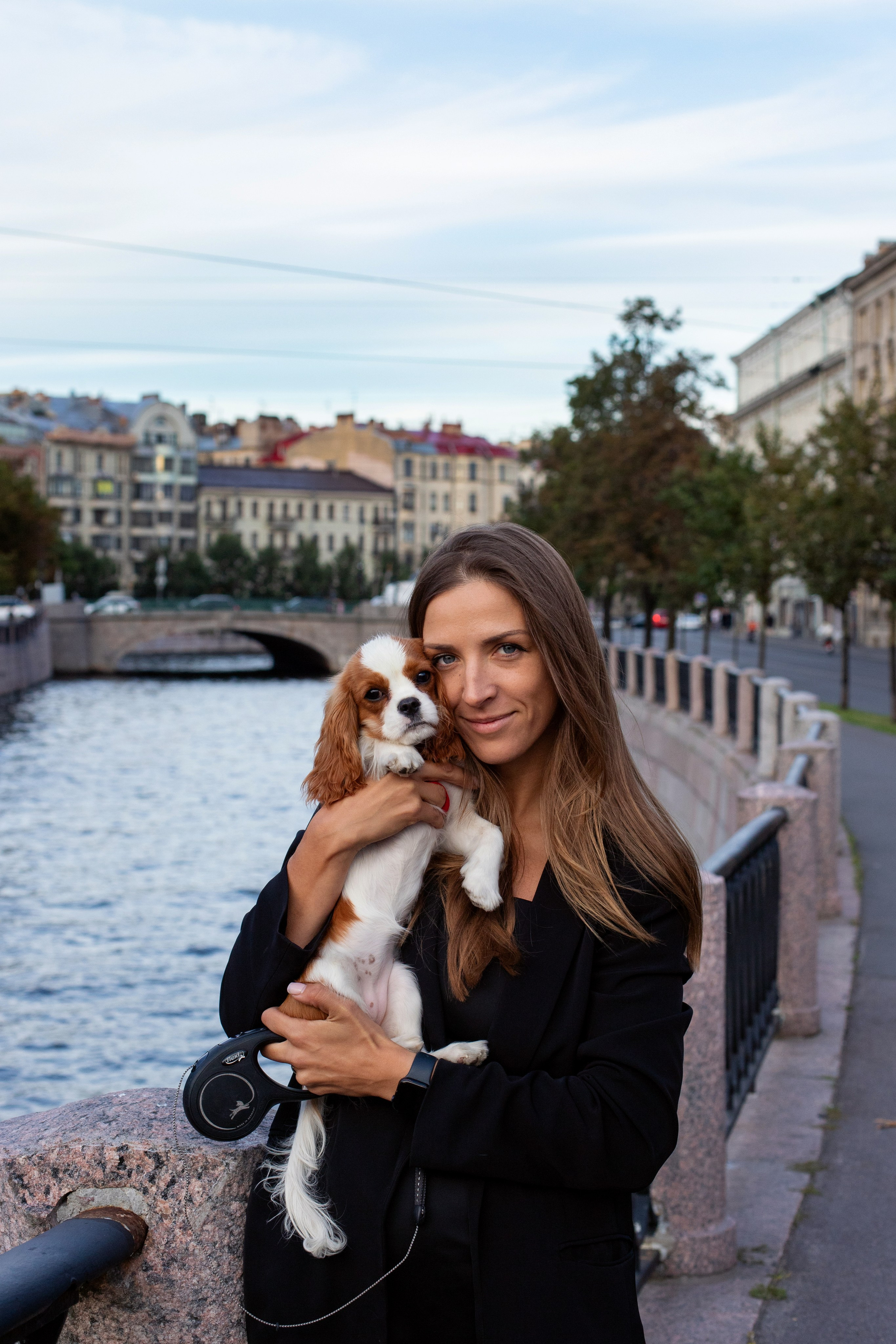 Первая совместная фотосессия собаки и её хозяйки. Портретный фотограф в Санкт-Петербурге Надежда Капранова