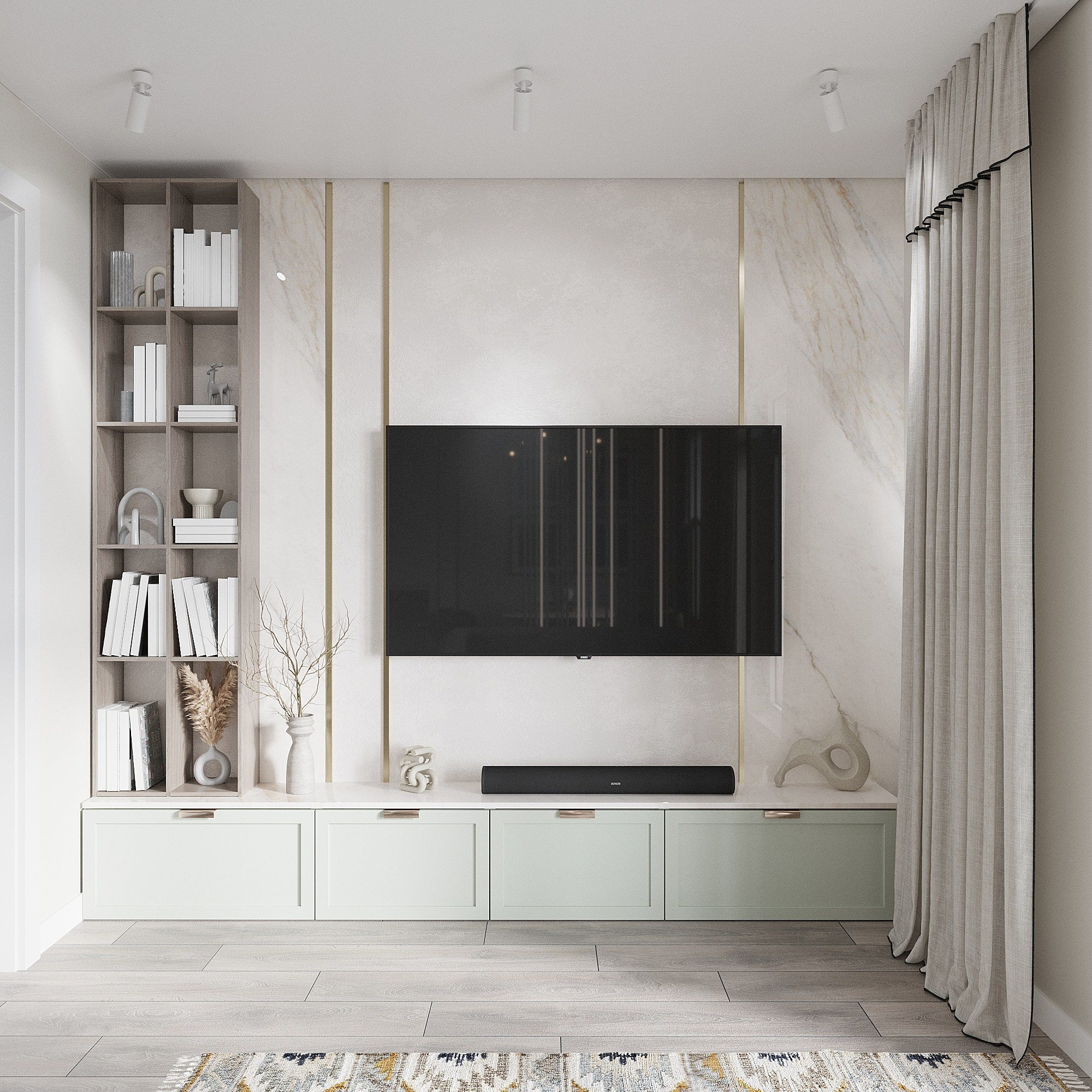 Санкт -Петербург трехкомнатная квартира. Kich.design