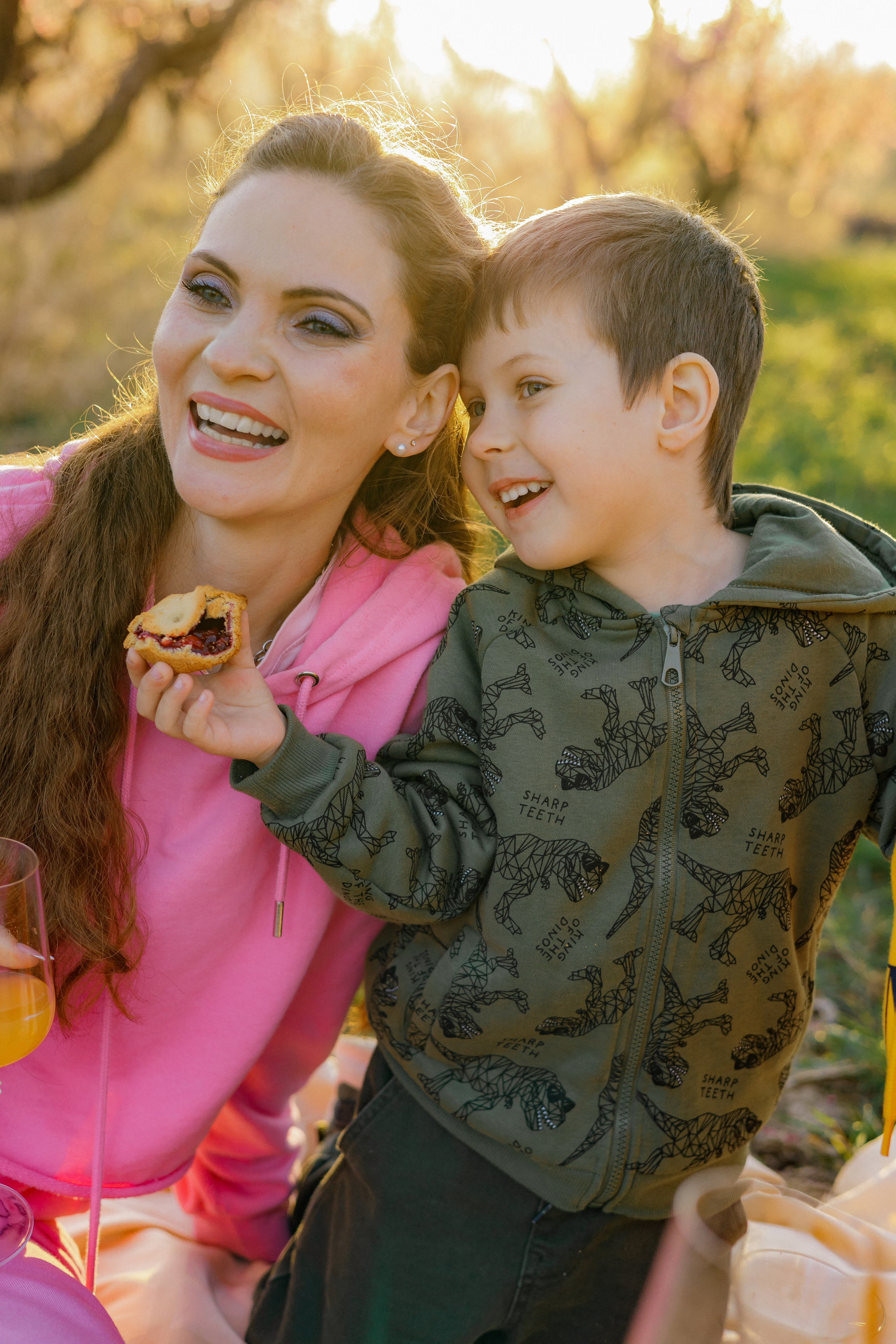 Закат в персиковом саду