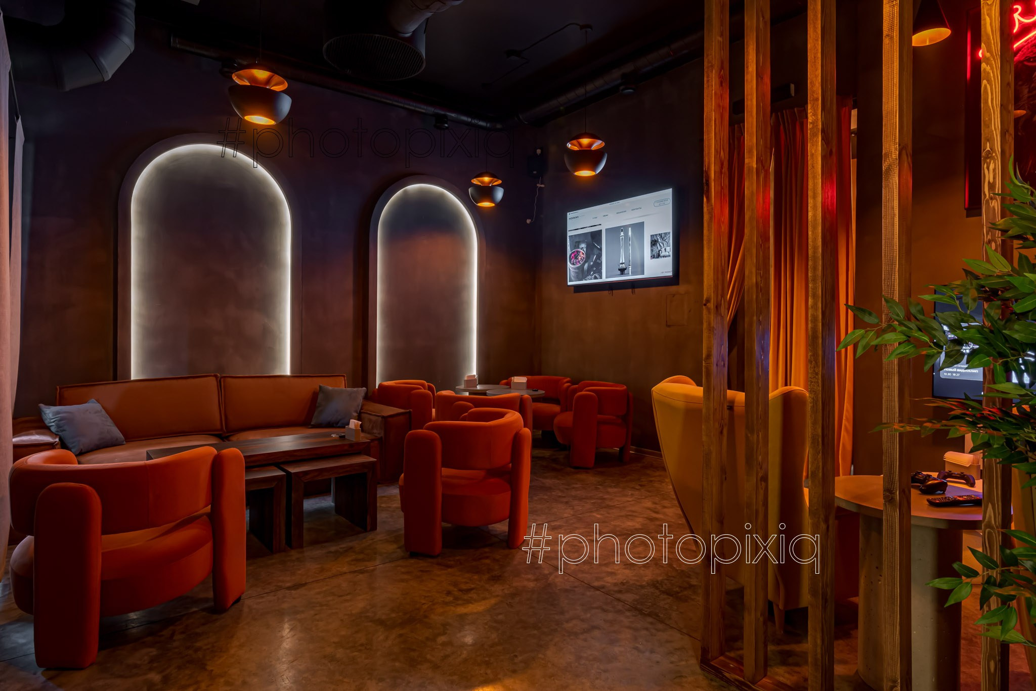 Интерьерная фотосъёмка кальянной POINT HOOKAH. Интерьерная съёмка и виртуальные туры — Интерьерный фотограф Кузнецов Сергей (photopixiq)