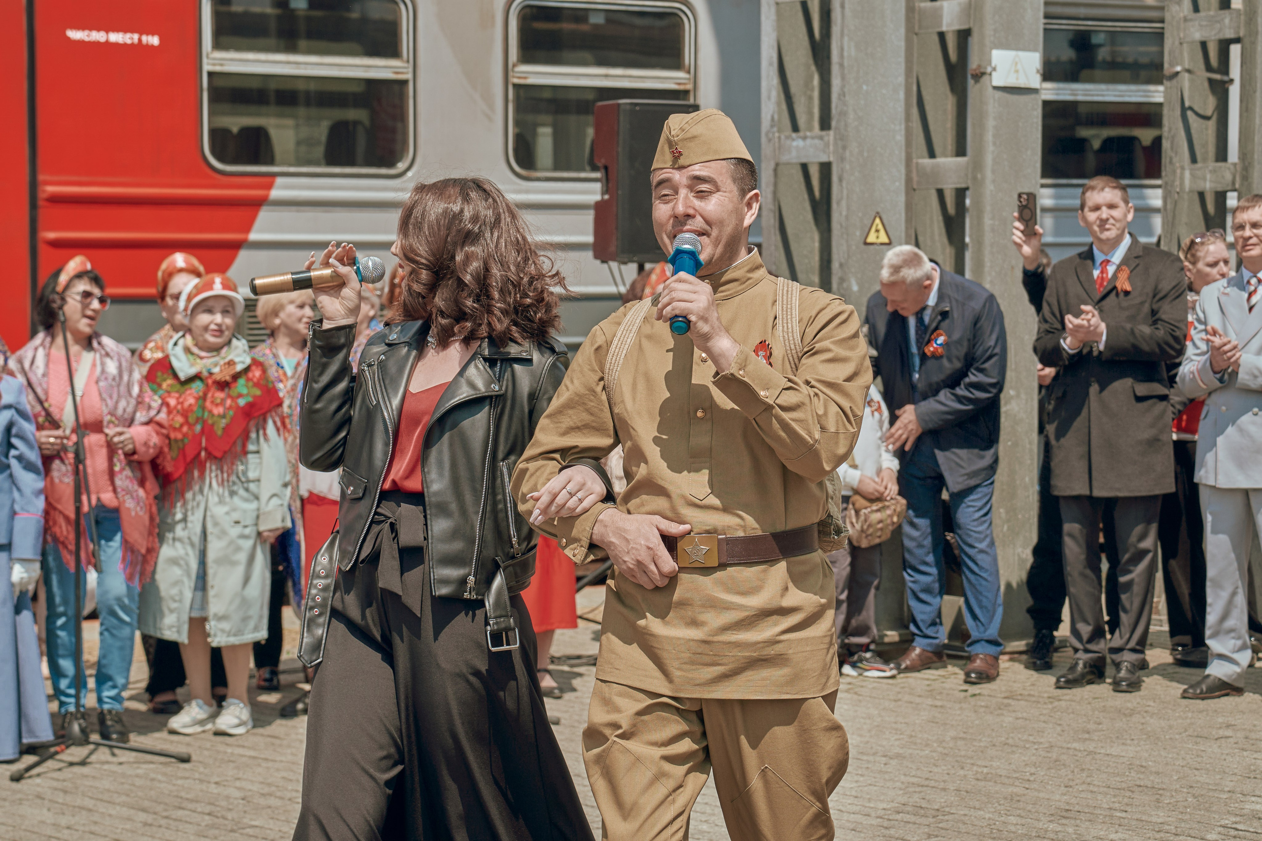 Поезд Победы!. Фотограф во Владивостоке