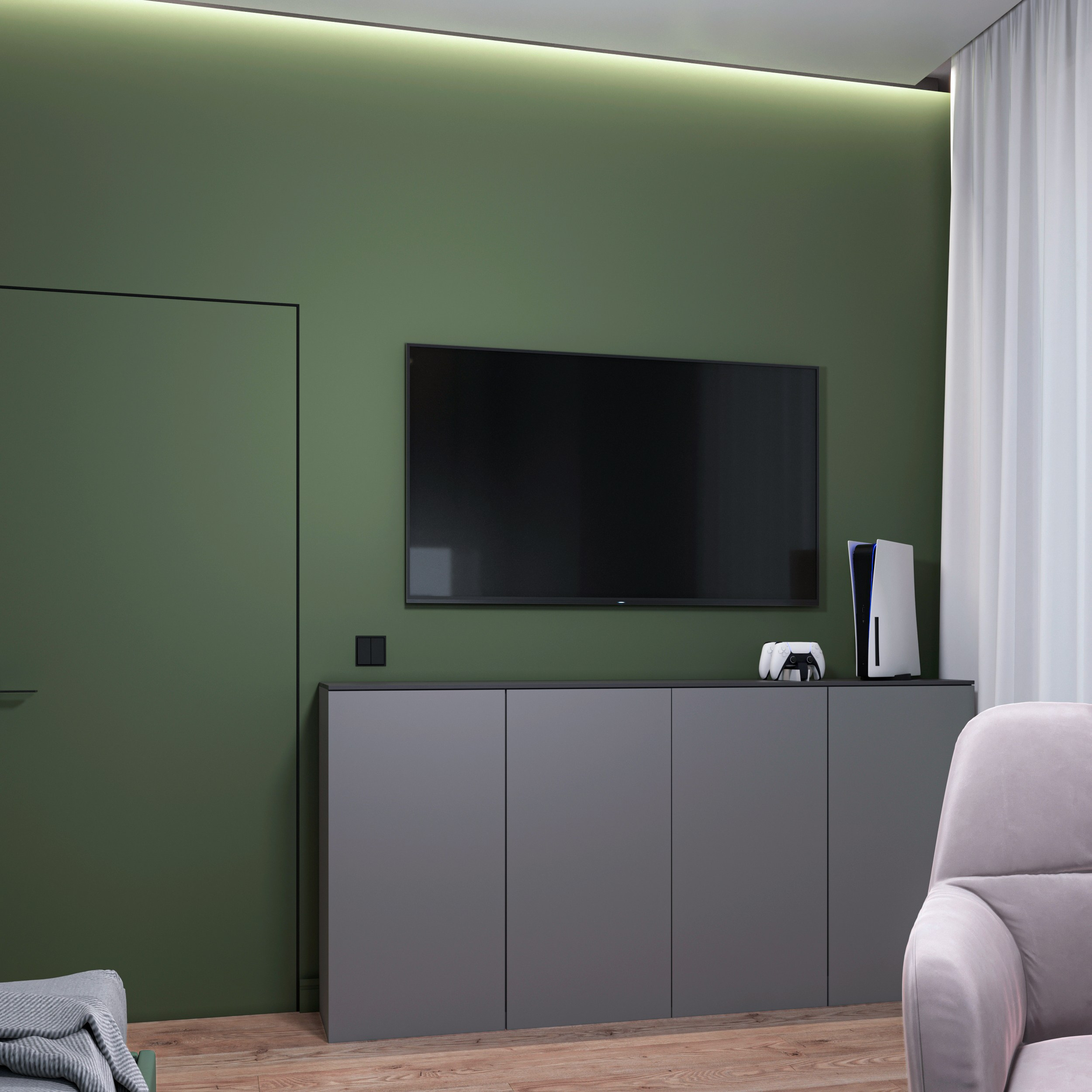 Swifts' quarter. 3D visualization of exteriors and interiors