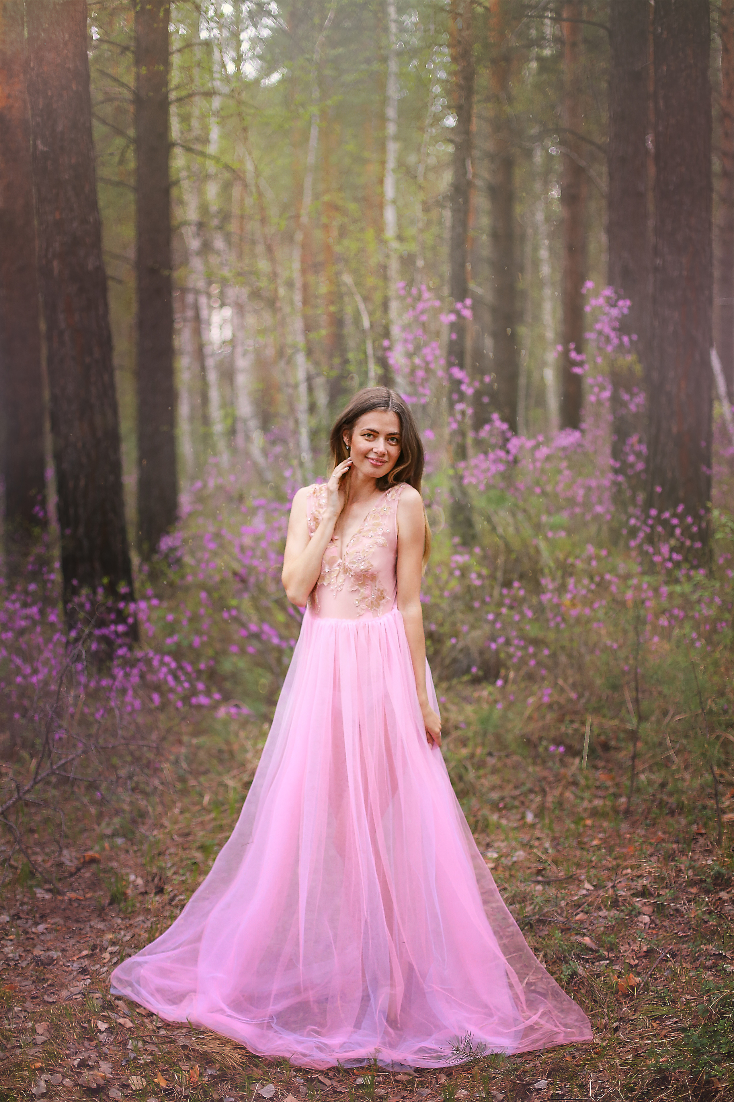 Юлия-Съёмка в багульнике. Семейный и детский фотограф Иркутск Толстикова Наталья