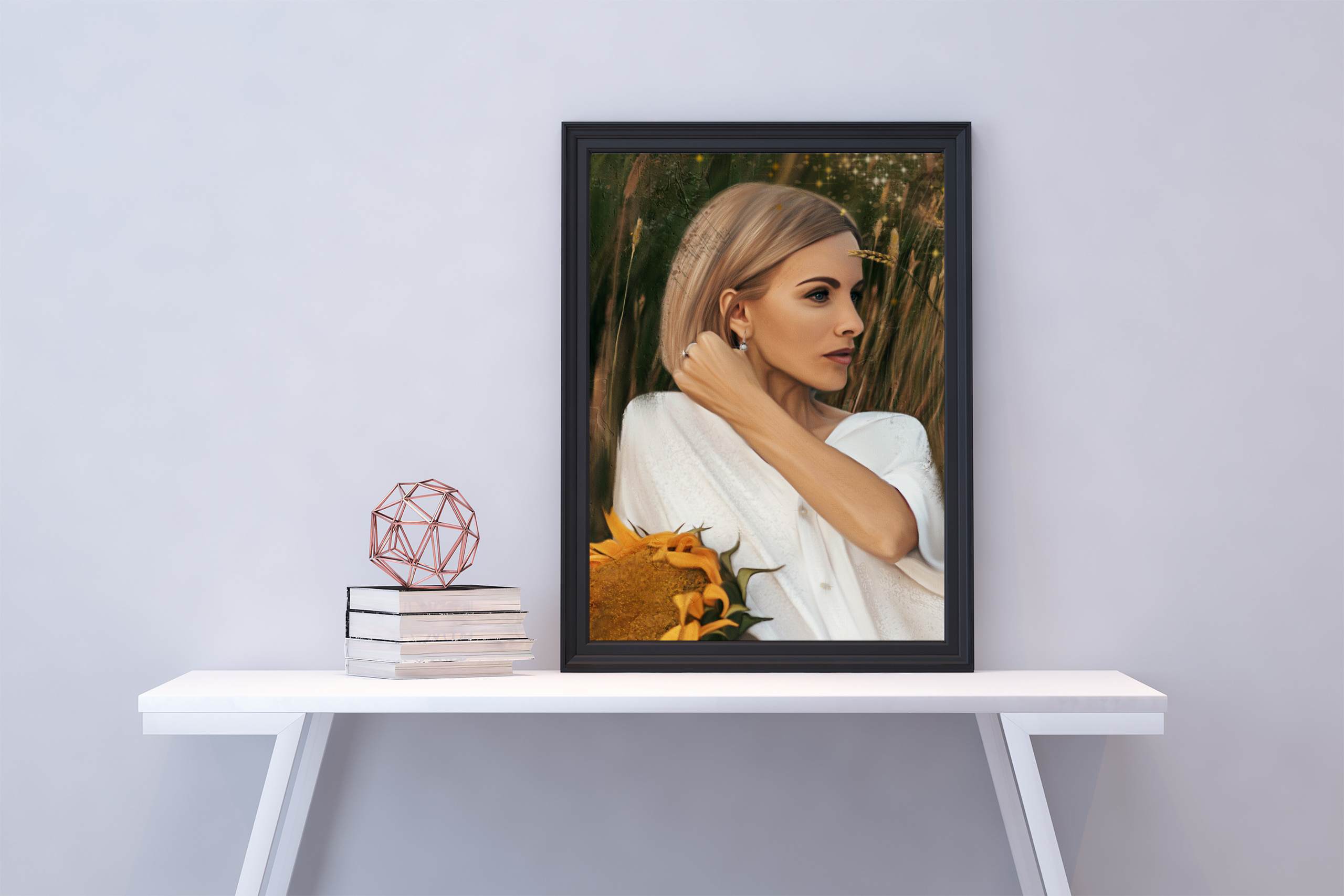 Цифровой портрет по фотографии в стиле масляной живописи Красноярск. Семейный и детский фотограф Красноярск Наталья Сташкевич