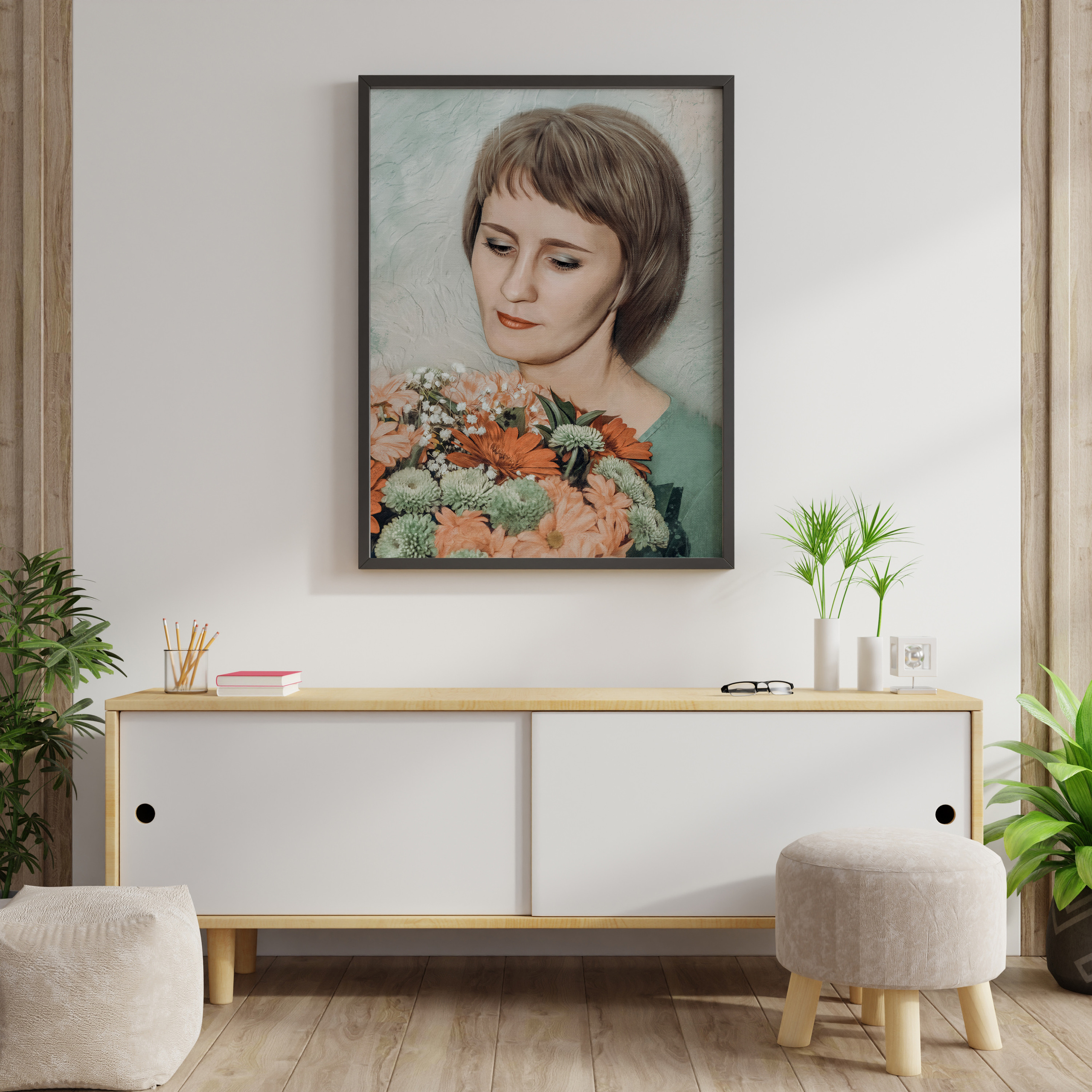 Цифровой портрет по фотографии в стиле масляной живописи Красноярск. Семейный и детский фотограф Красноярск Наталья Сташкевич