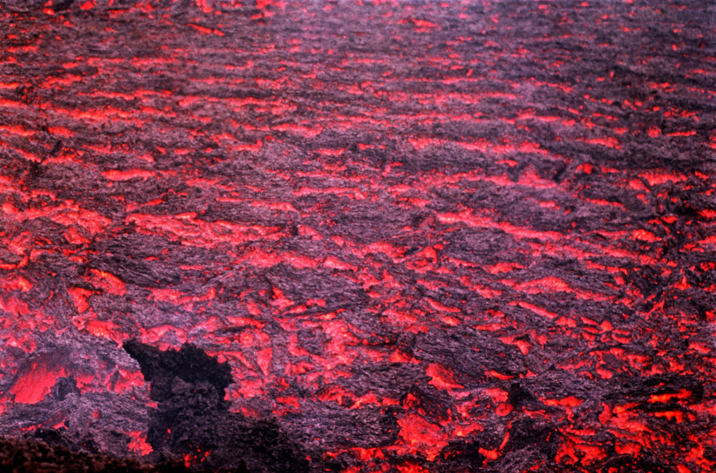 Лавовый поток. Толбачик, 1975г