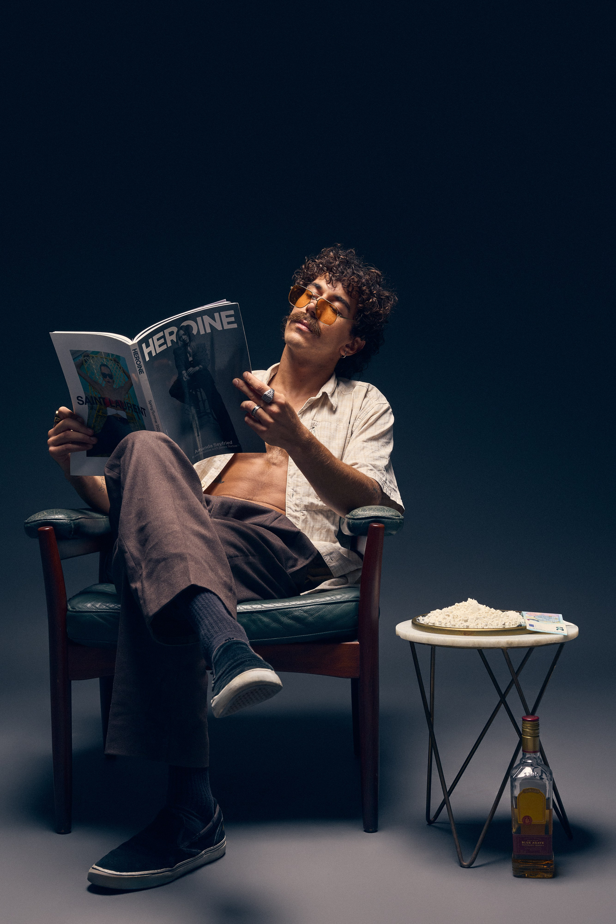 Retro themed conceptual photo with dramatic lighting