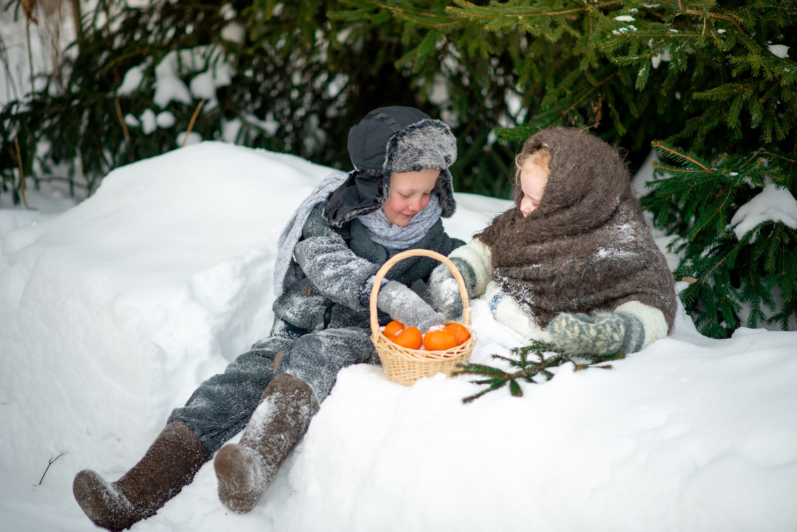 Тематическая семейная фотосессия в деревне. Семейный и детский фотограф в Туле Светлана Воронкова