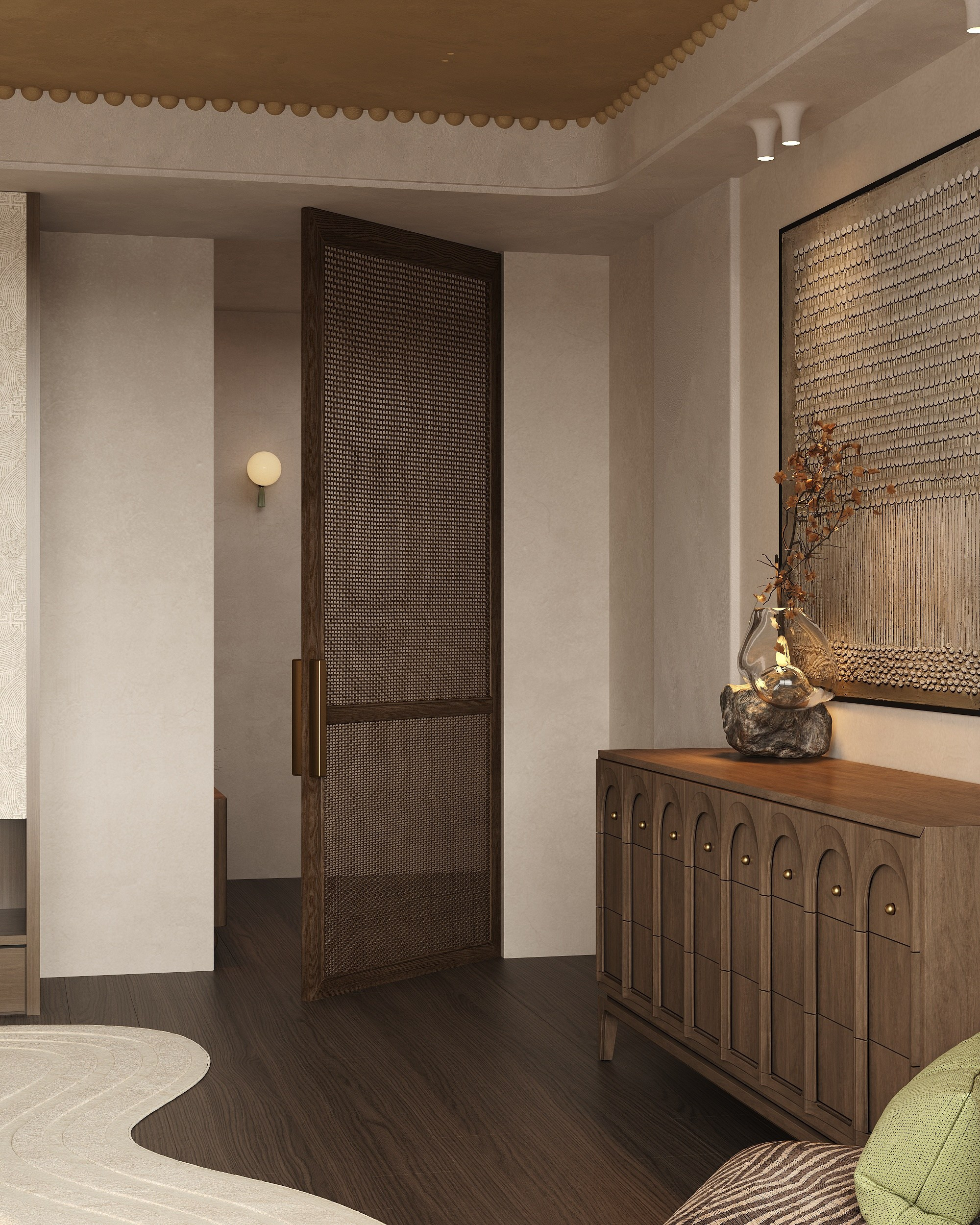 Cozy bedroom. Solovets visualization