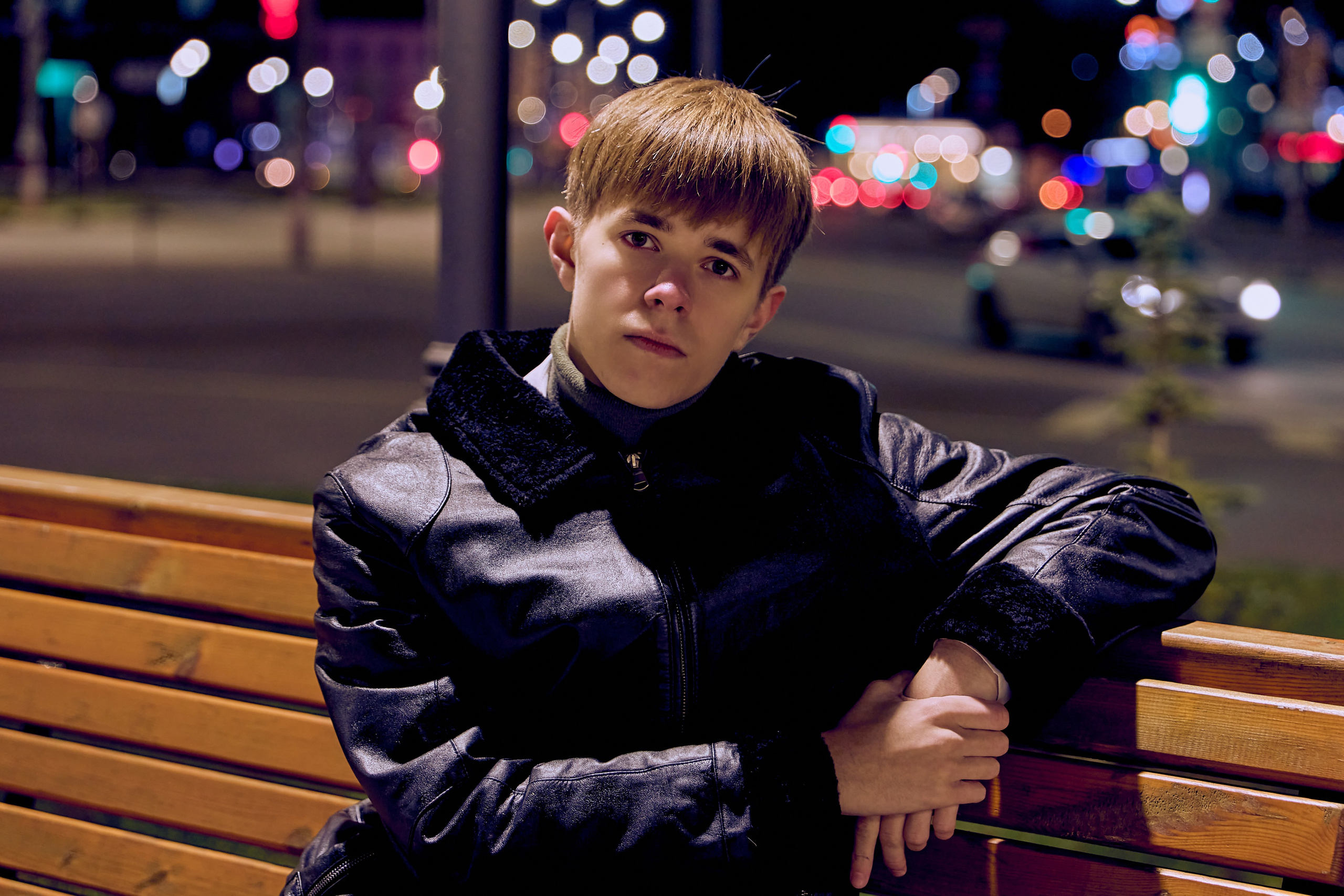 Ночной город идеи для фотосессии портрета Дзержинск фото Православного портретного фотографа Николая Голованова