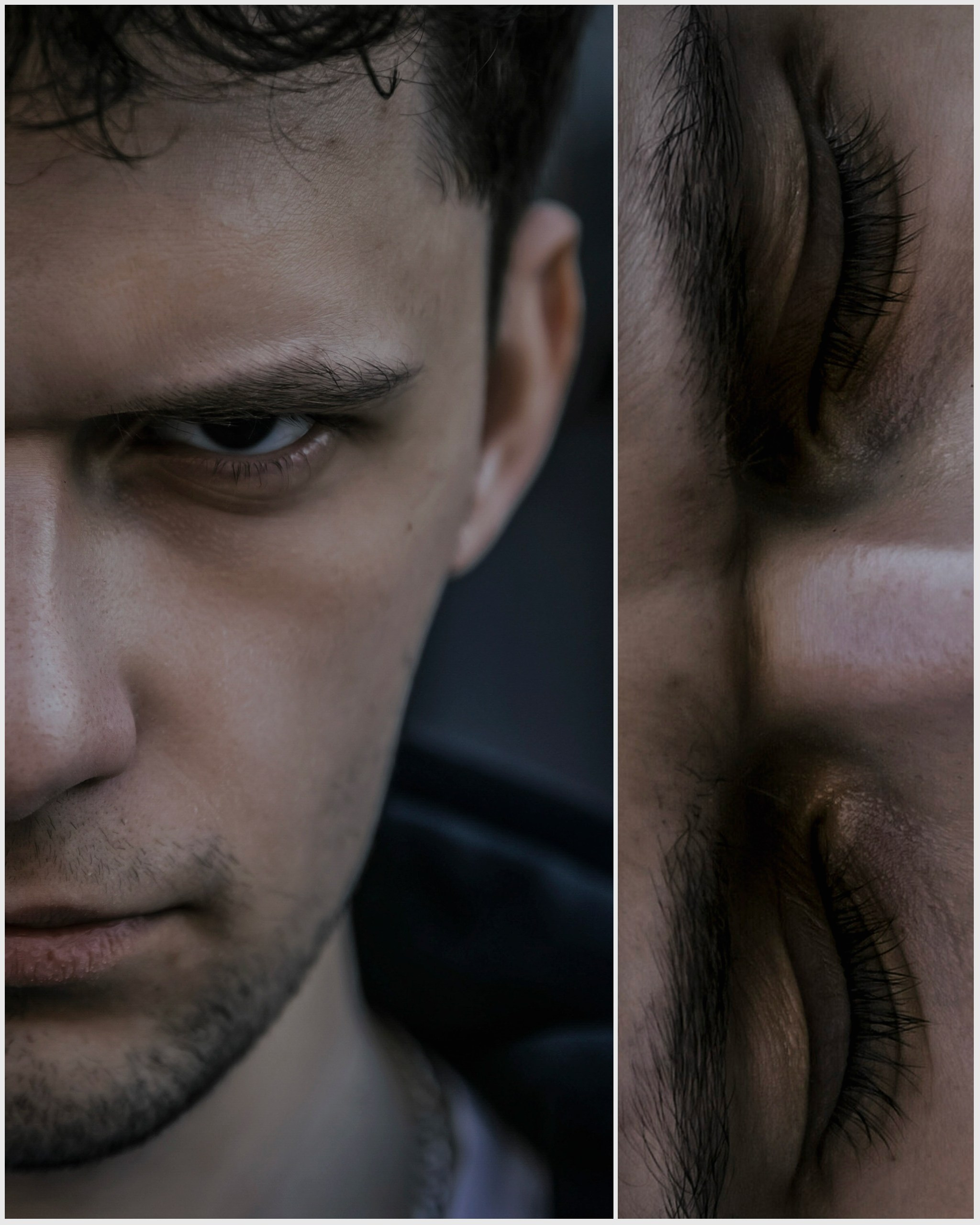 крупный портрет парня, close-up фото парня, глаза парня