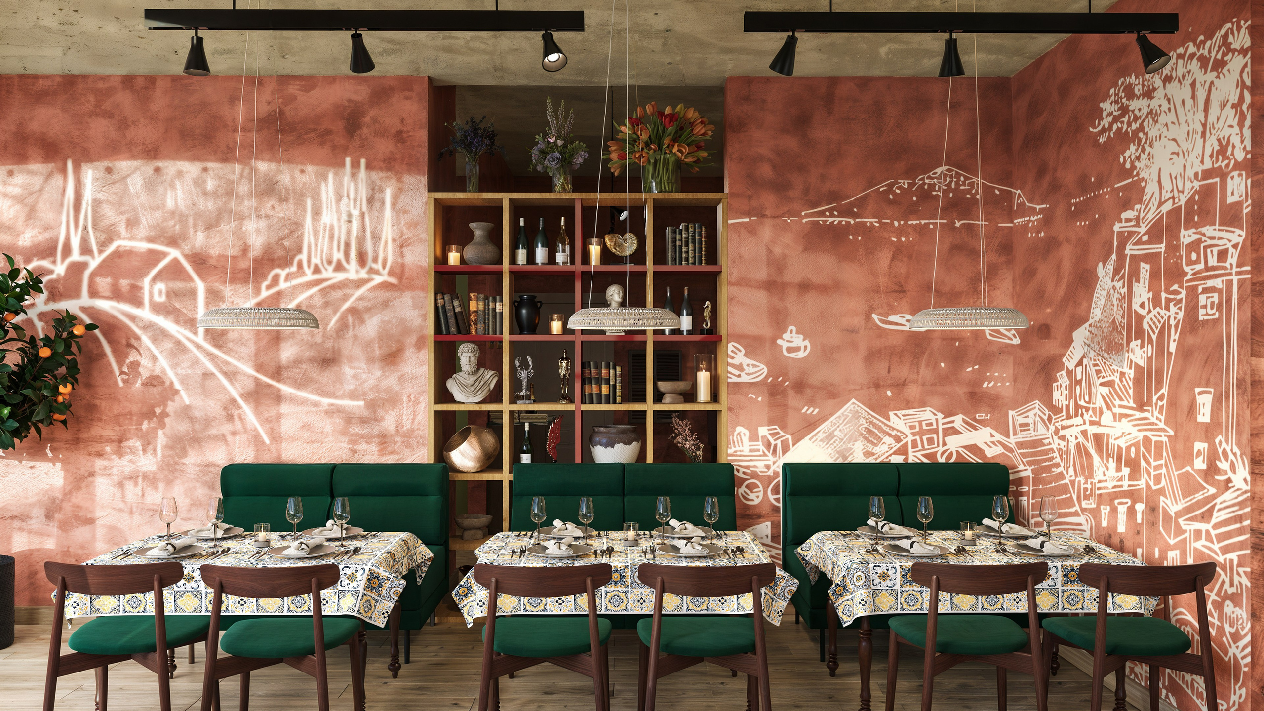 Alba del Mare | Альба-дель-Маре. Dissirra — Визуализация интерьеров