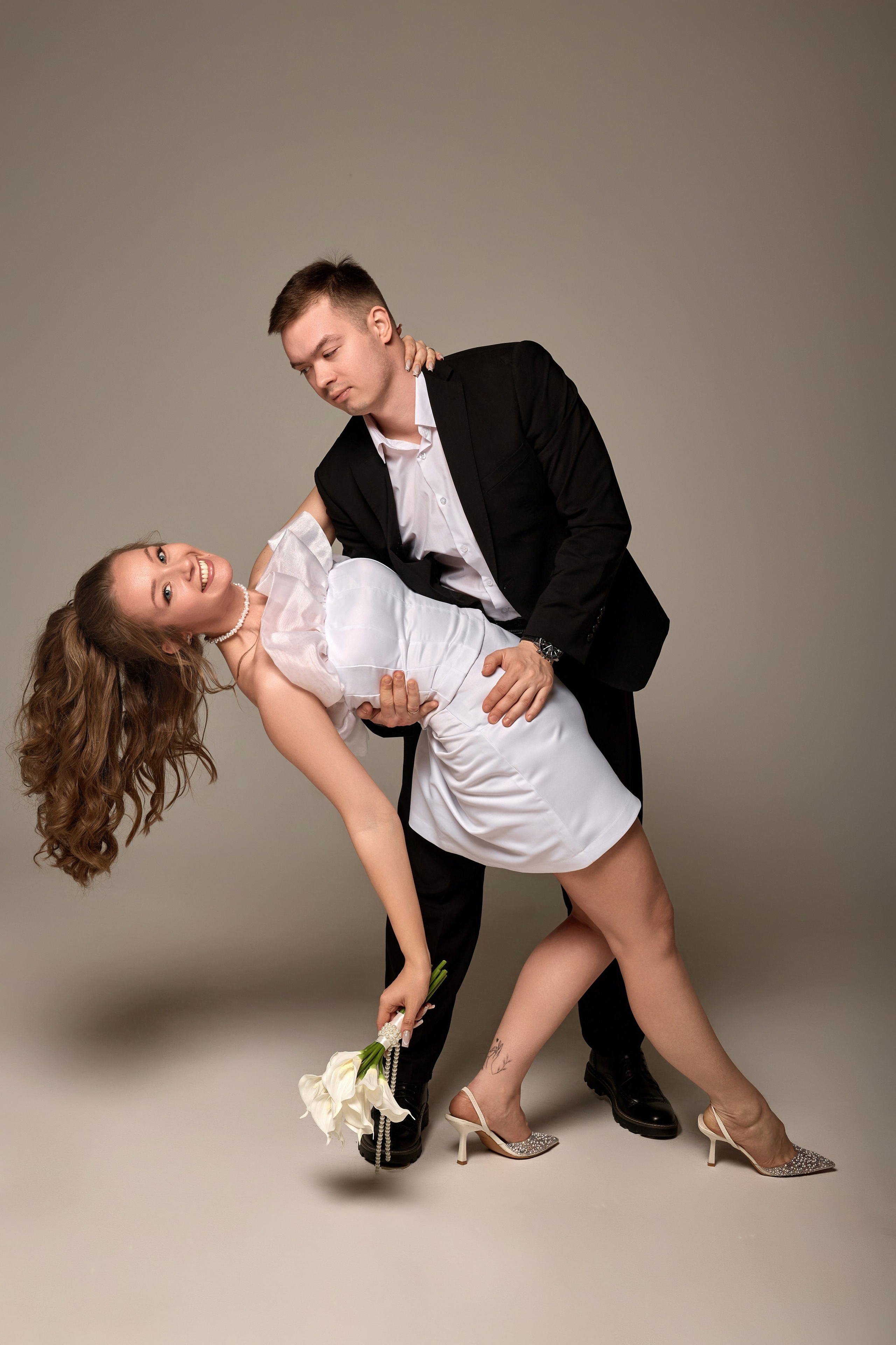 Свадебная фотосессия в гостинице и в студии