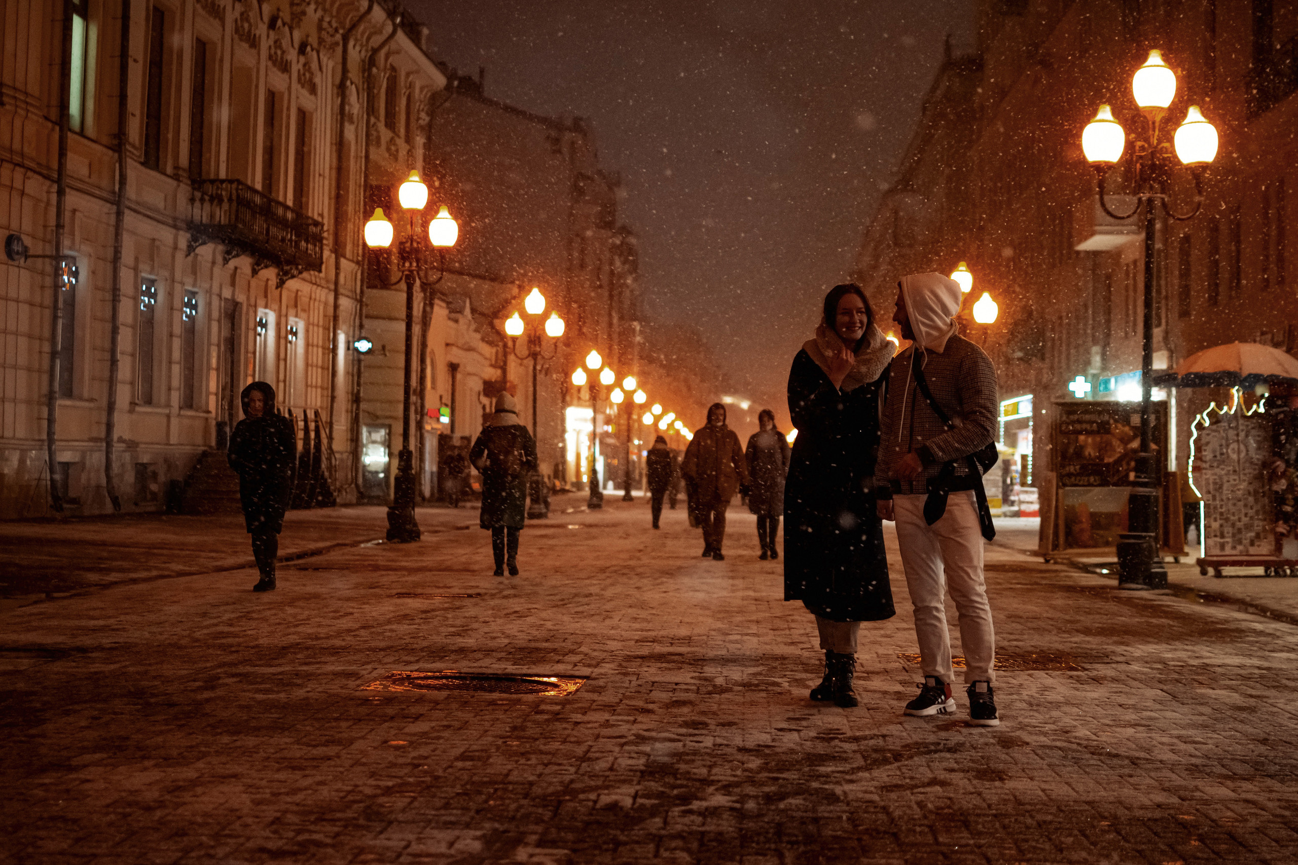 Ноябрь 2020. Москва, ул. Старый Арбат. Свадебный и семейный фотограф Екатерина Пушан. Москва, Балашиха, Железнодорожный, Солнечногорск
