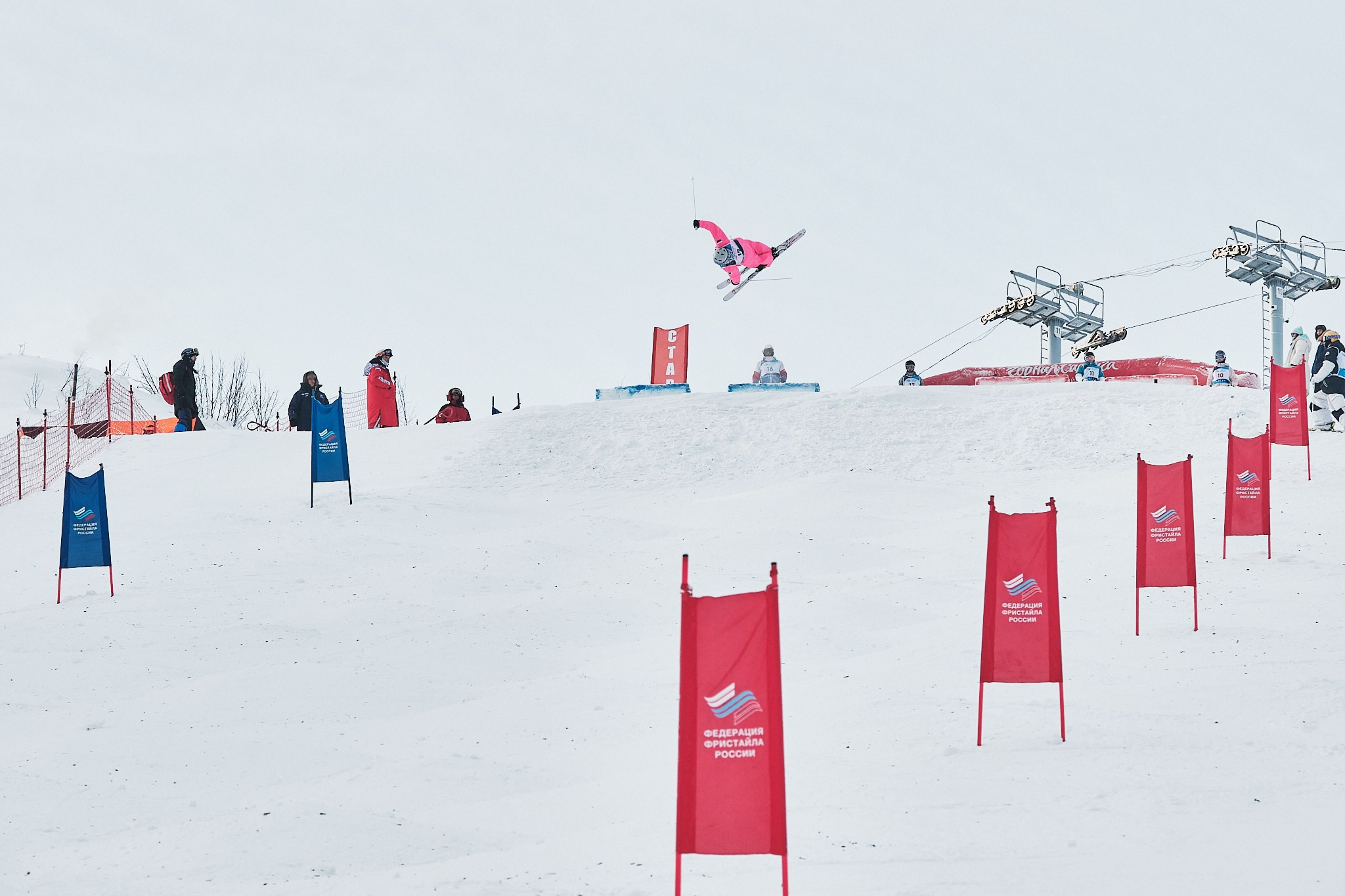 Фотосъемка соревнований по лыжному фристайлу
