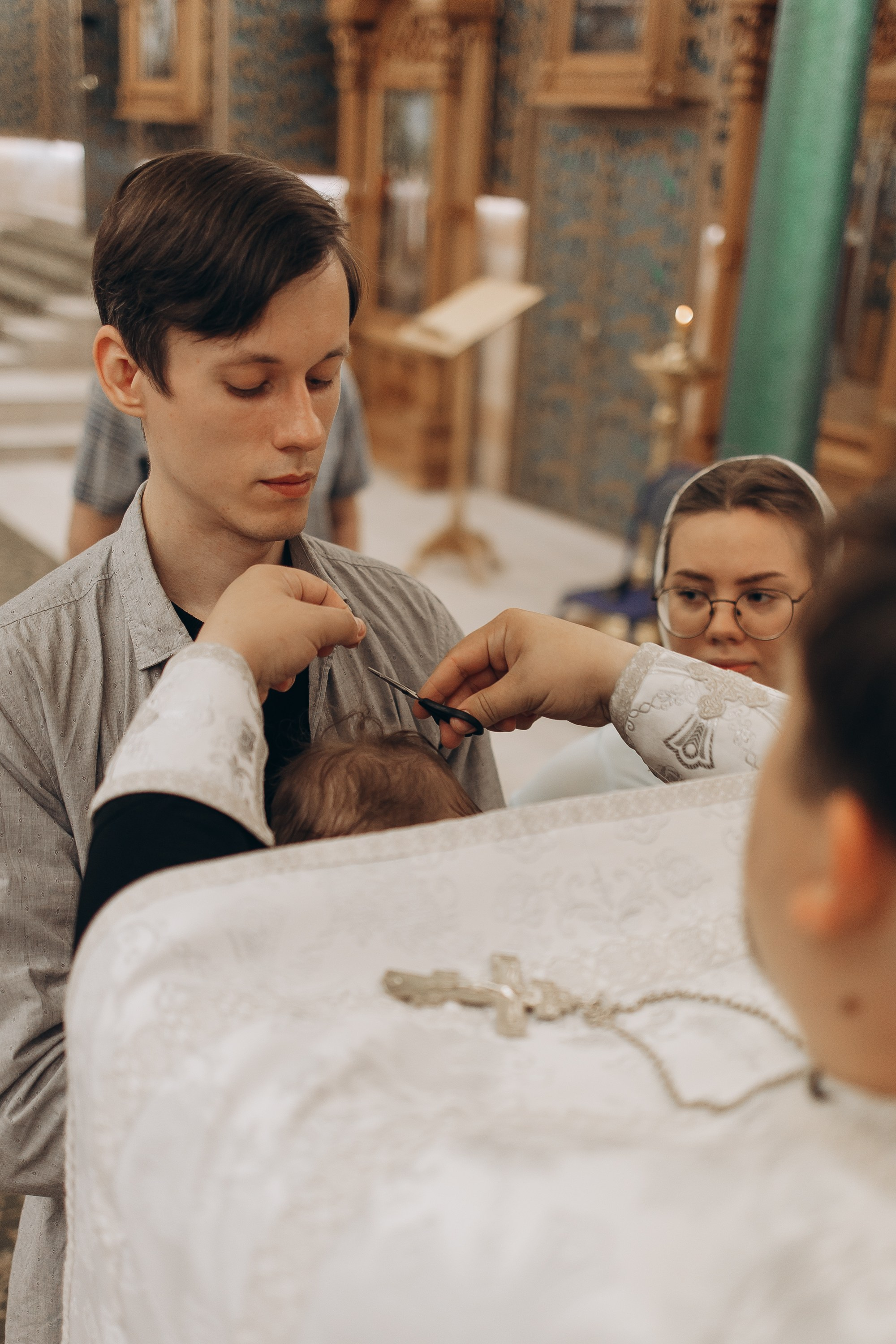 Таинство Крещения Михаила. Семейный фотограф в Краснодаре Храмова Анна