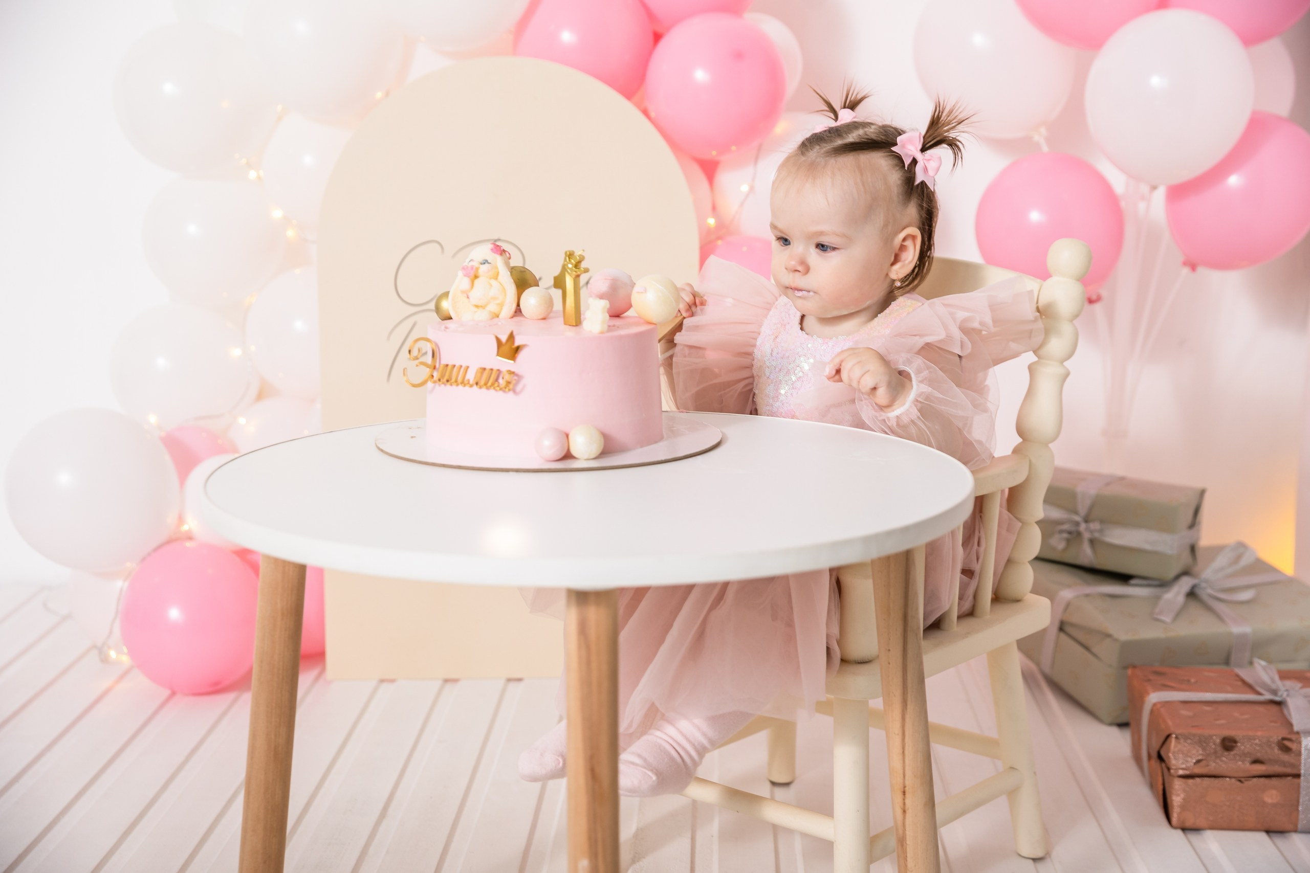 День рождения в розовом цвете. Детский семейный фотограф в г. Находка Ольга Коваленко, фотостудия Memories