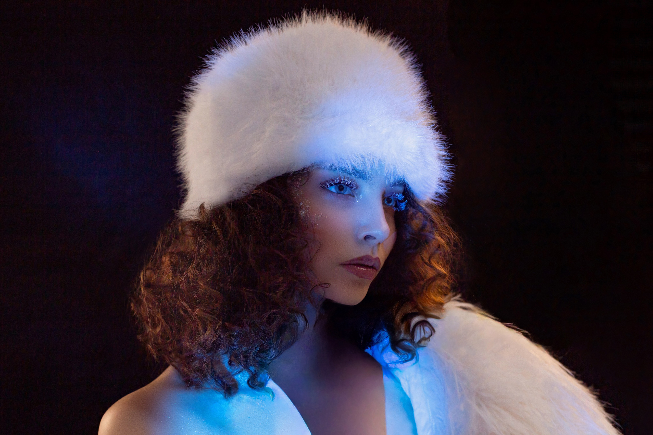 Индивидуальна зимняя фотосессия в студии. Фотограф Ставрополь Пятигорск Елизавета Дарина