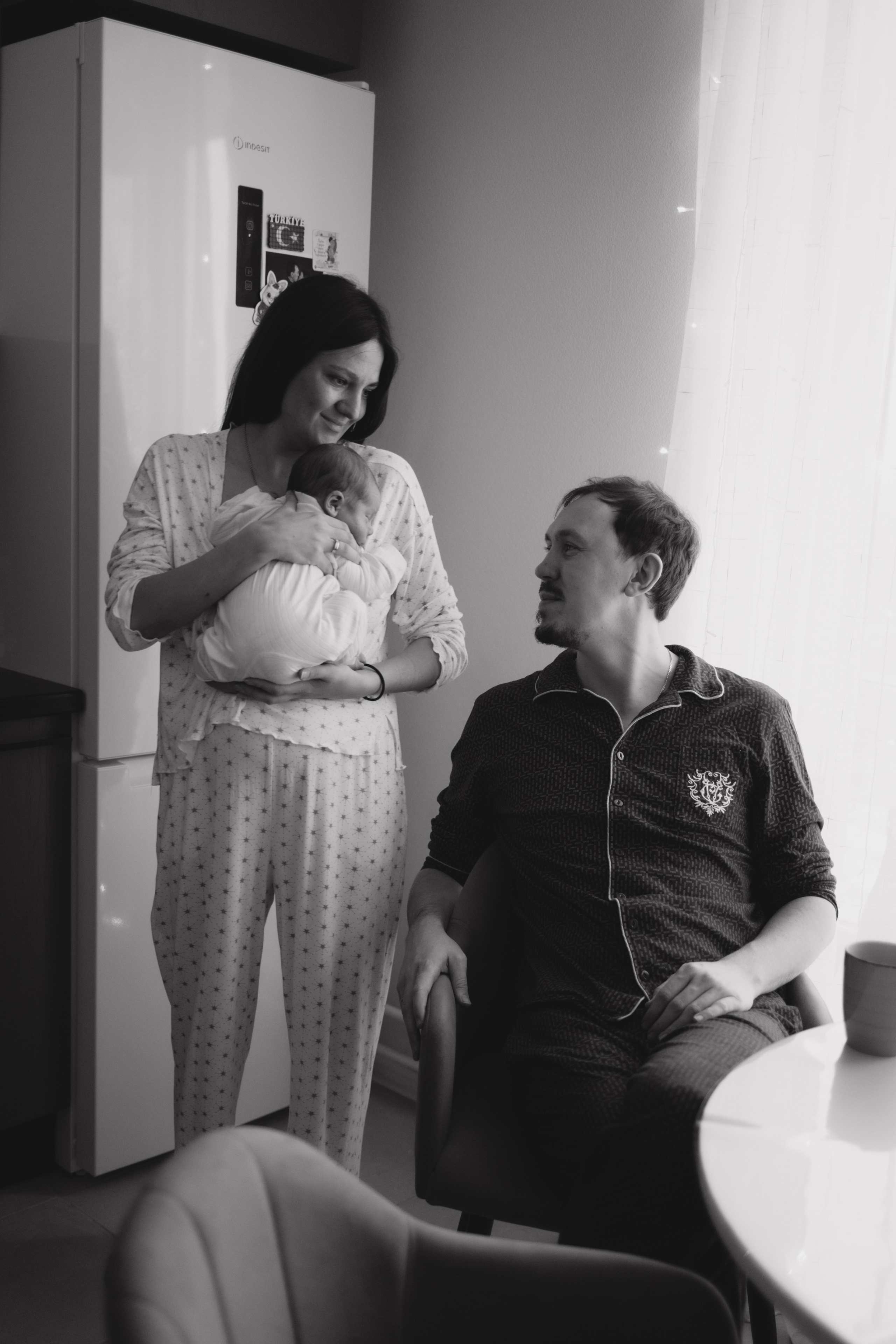 Семейная домашняя фотосессия новорожденного. Семейный фотограф в Москве и Люберцах Юлия Гуськова