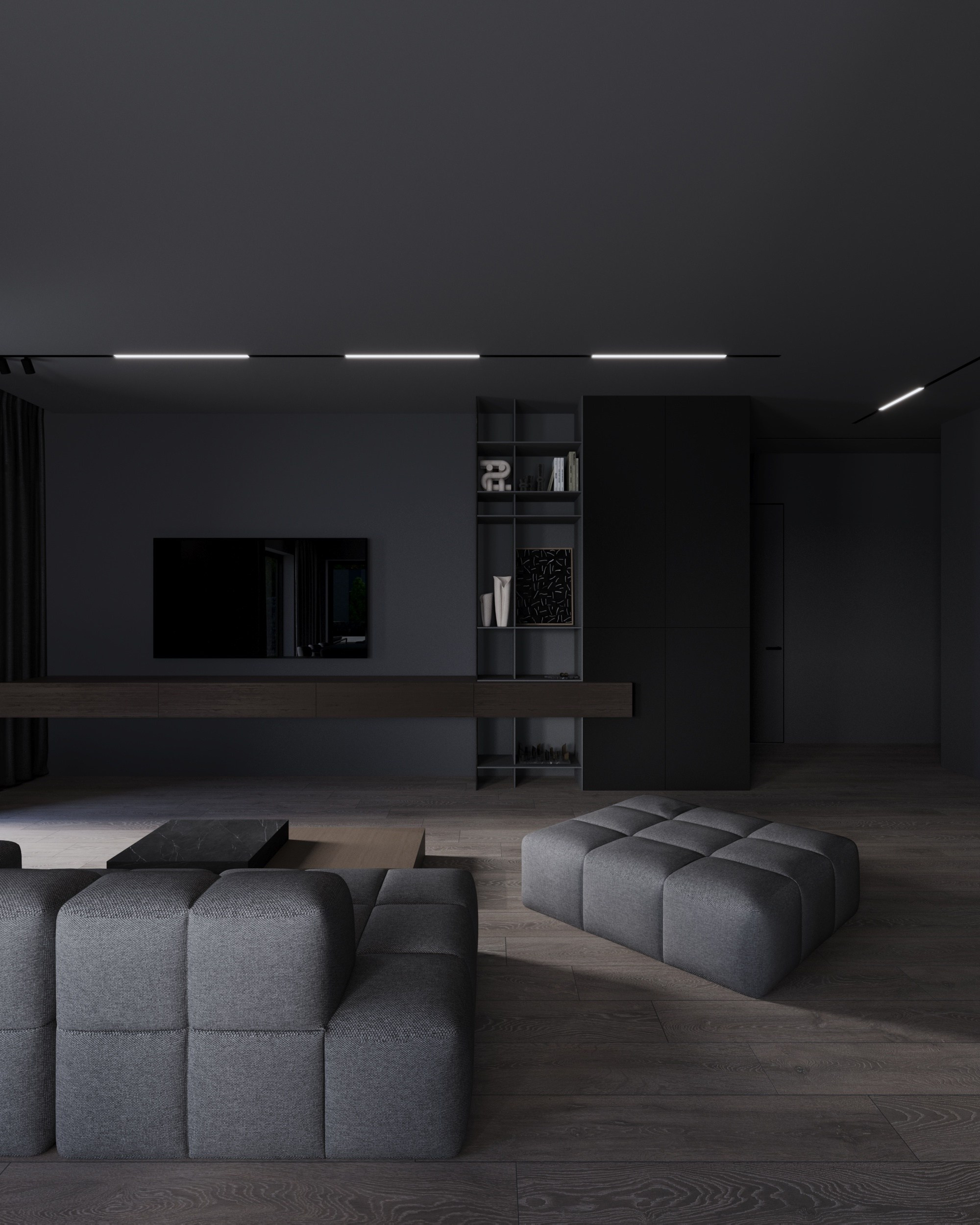 Дизайн-проект частного дома ст-ца Калужская. Дизайн интерьеров, 3D визуализации