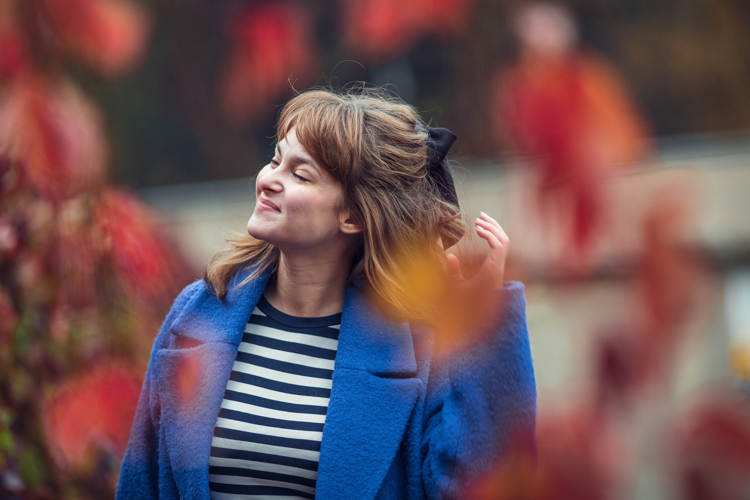 Осенняя прогулка Анны в Кусково. Фотограф — Евгений Свистков