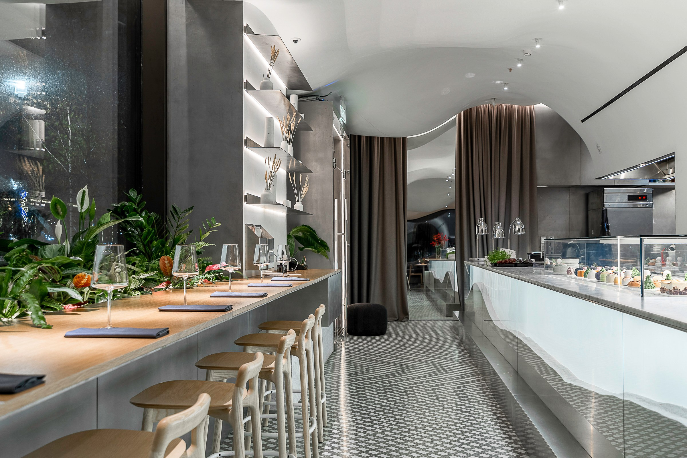 Ресторан Забыли сахар One Trinity Place. Интерьерный фотограф Мария Моисеева