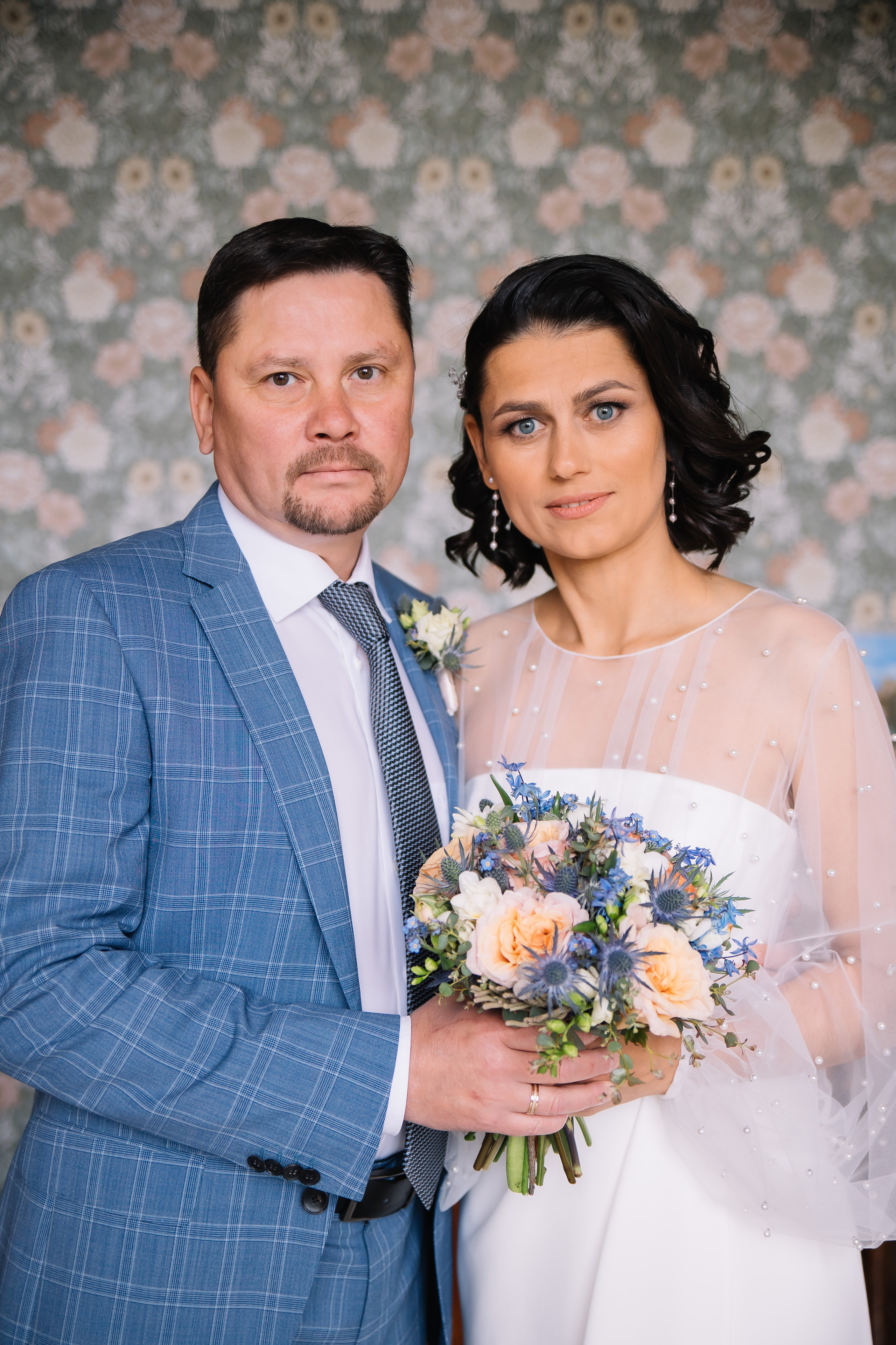 Свадебная семейная съёмка в студии. Свадебный, семейный фотограф, контент съёмка. Екатеринбург. Елена Граф