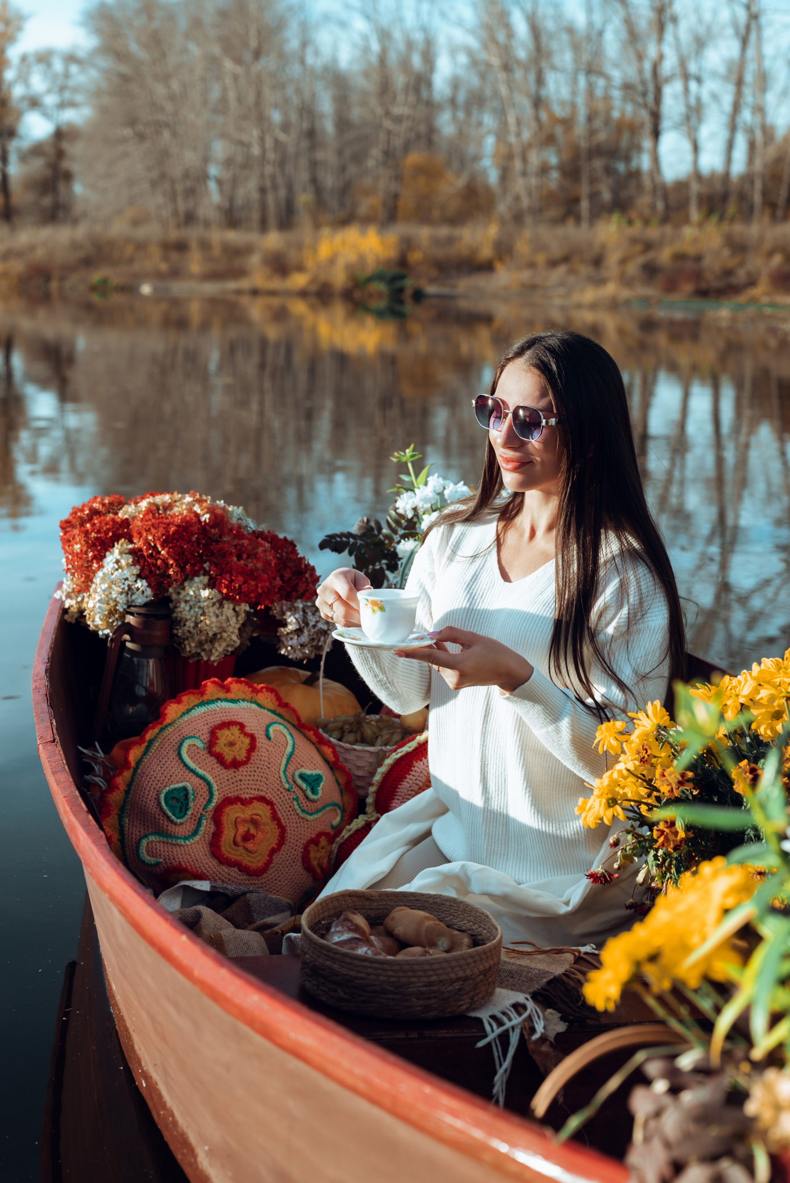 Фотопроект с осенней лодкой. Фотограф в городе Салават