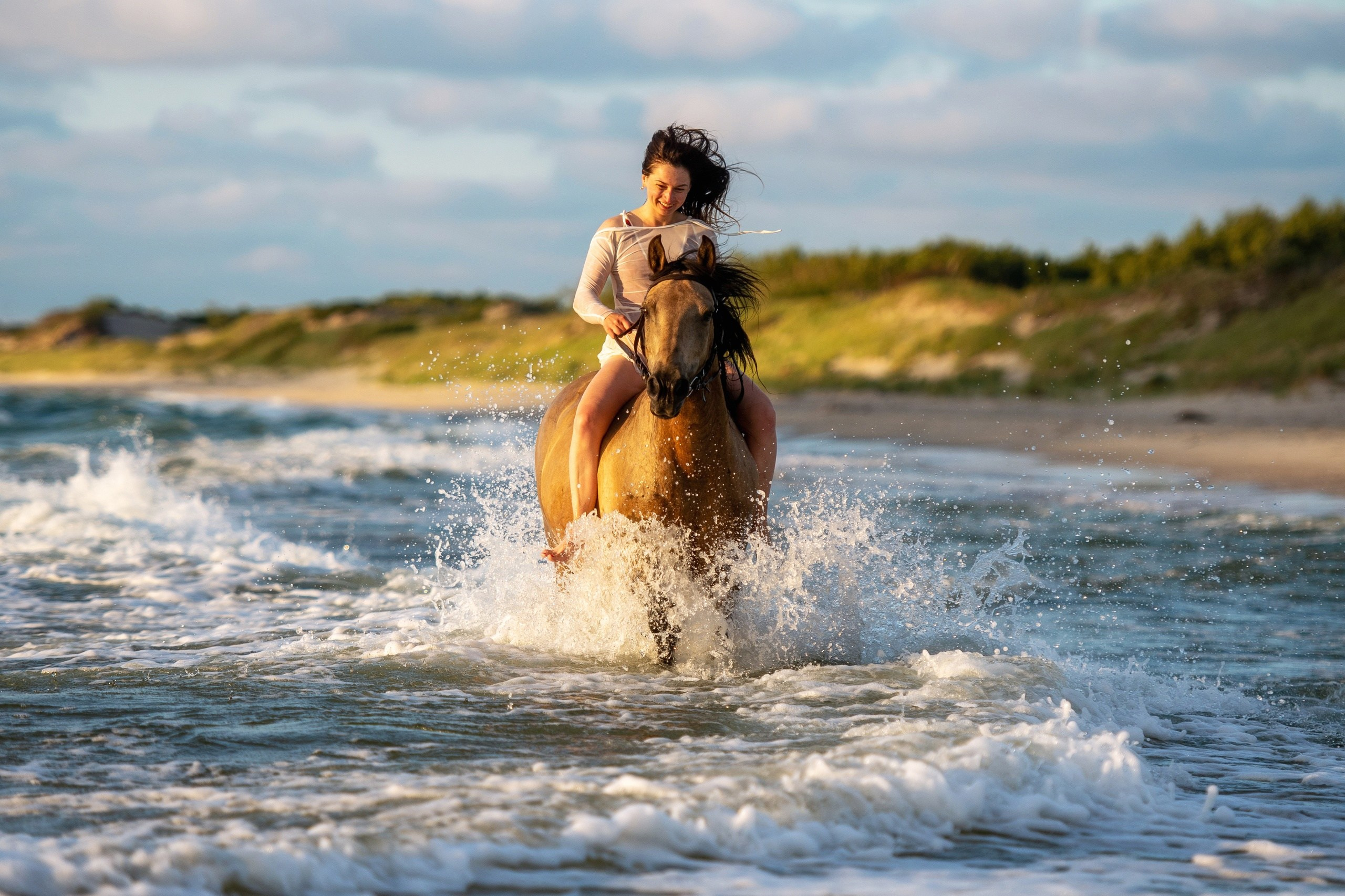 Побережье Балтийского моря. Фотограф с лошадьми в Калининграде Татьяна Ларина