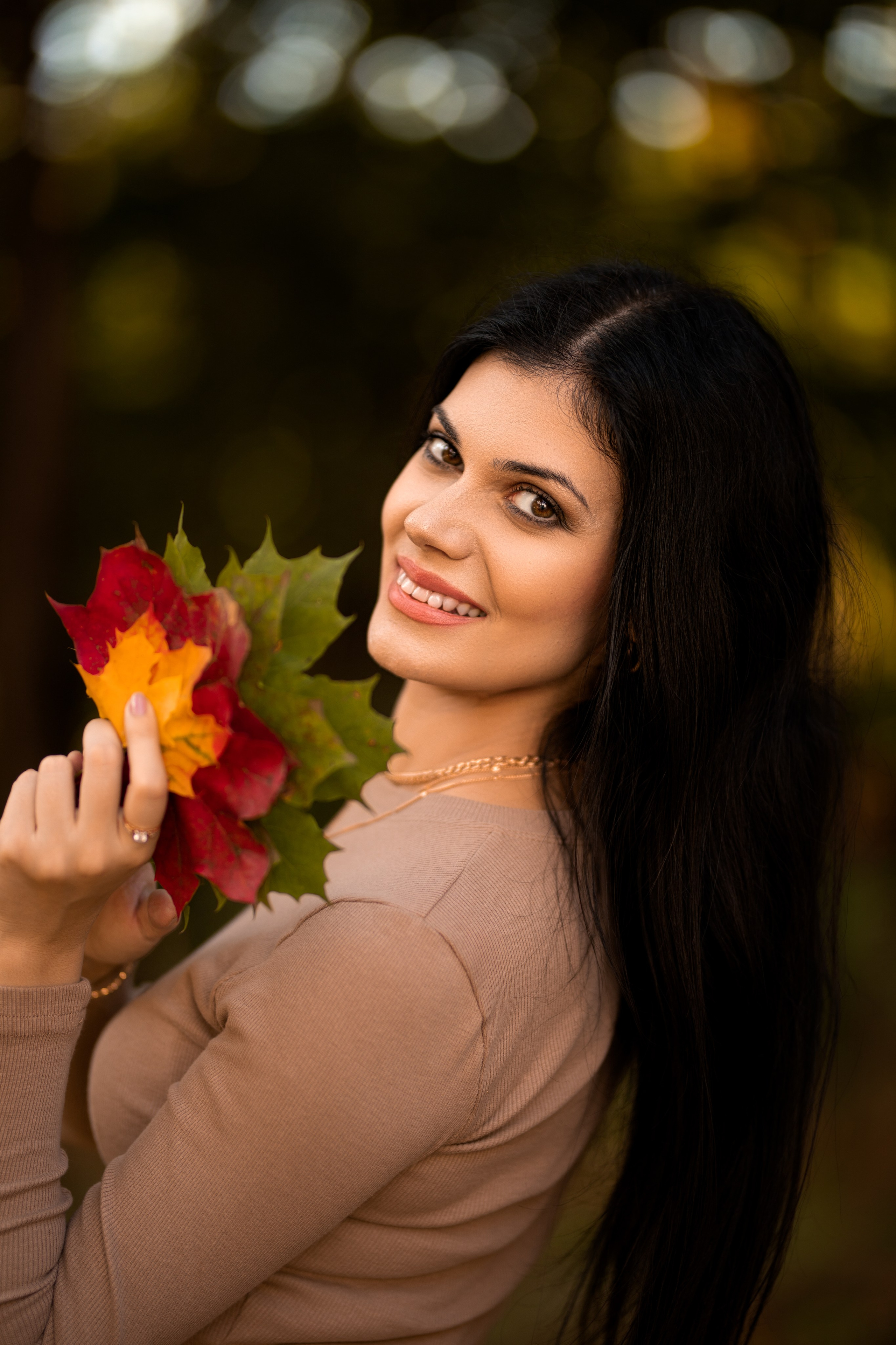 Осенняя съемка с Эльвирой в парке Воронежа