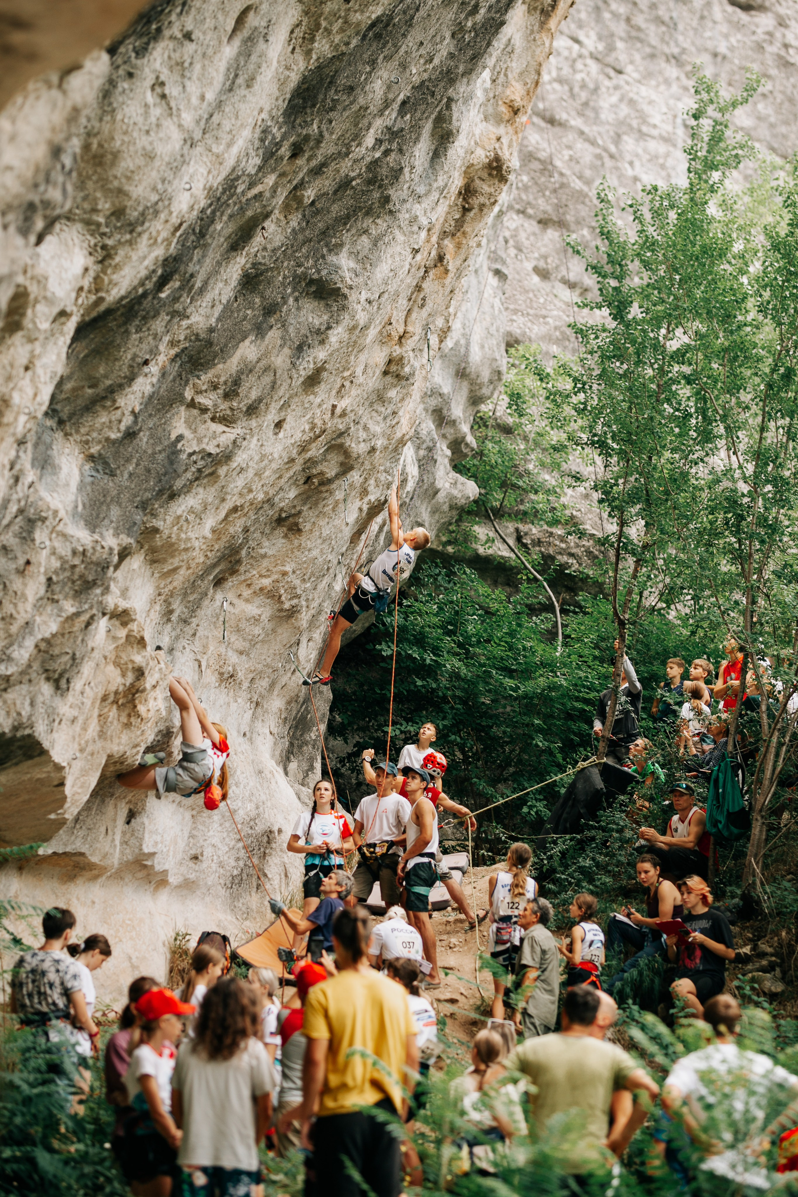 Соревнования по скалолазанию. Фотограф в Крыму