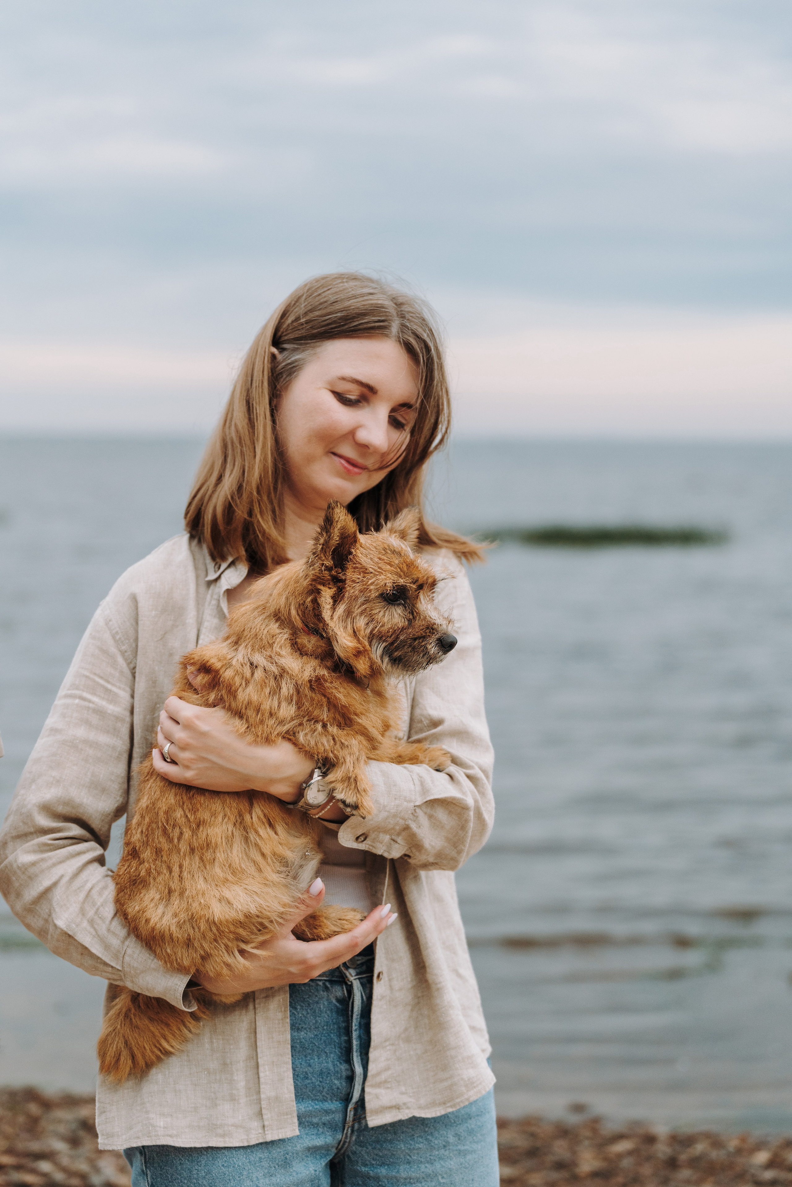 Семейная фотосессия с собакой Спб. Фотограф анималист в Спб недорого Олеся Майорова