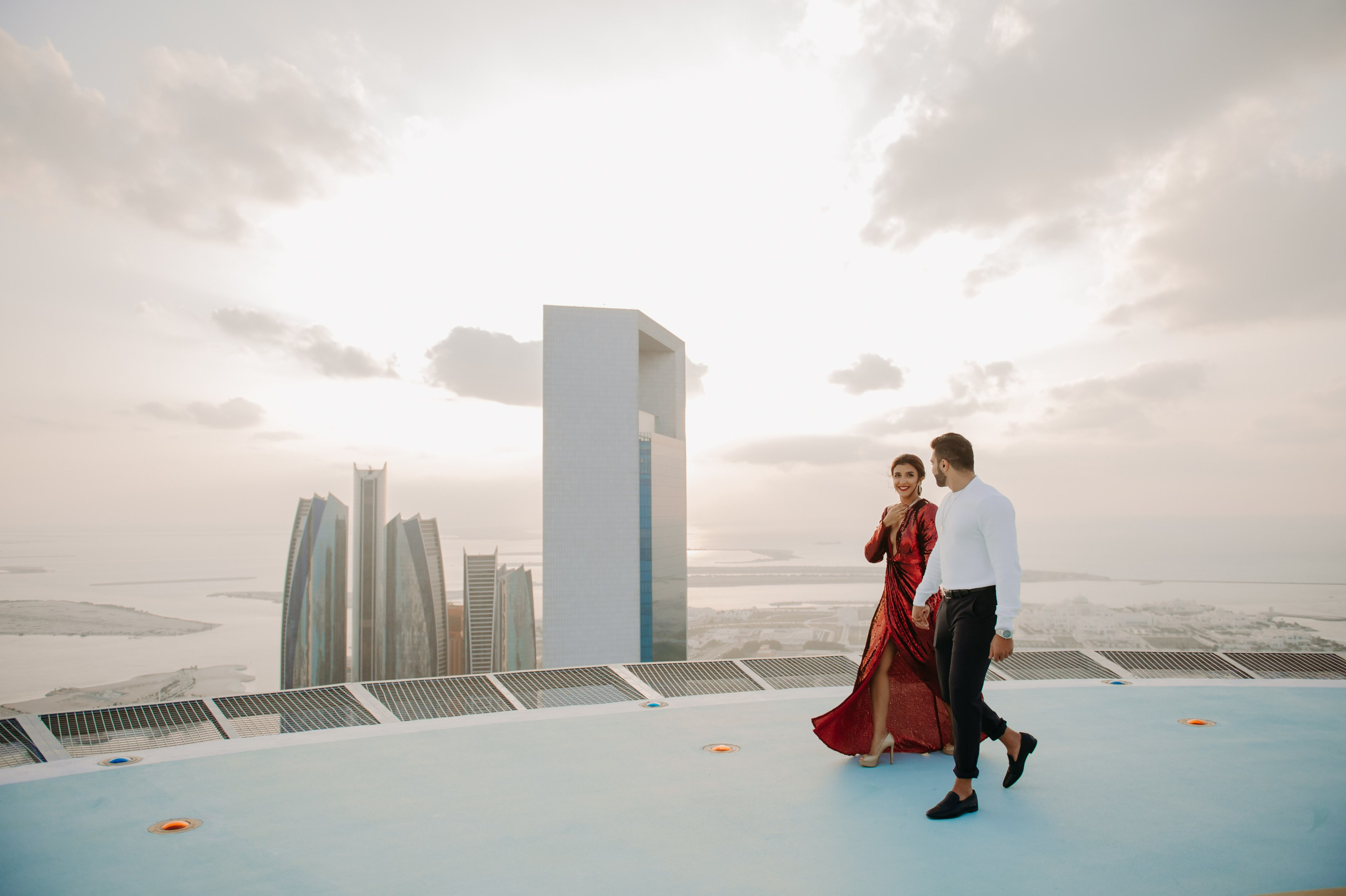 Love Story на высоте (Абу Даби). Фотограф в Москве и Санкт-Петербурге Дарина