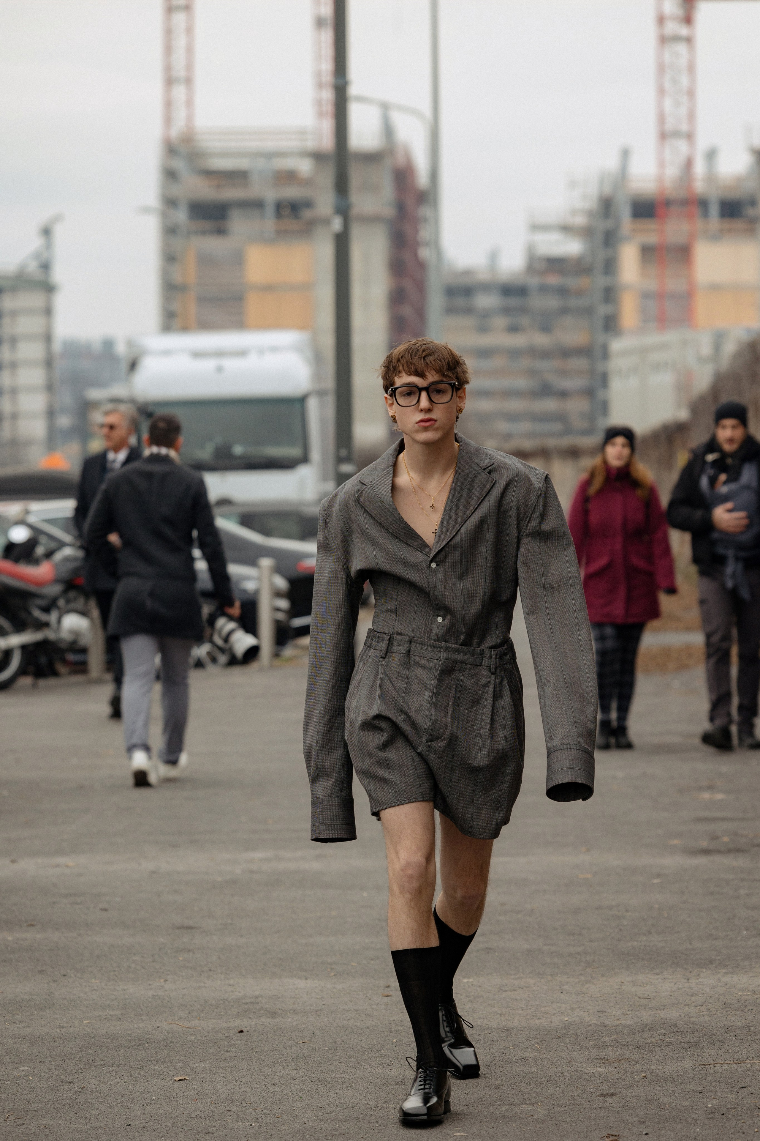 Milan Mens fashion week FW 24/25 PRADA. Photographer in Milan Ivan Goncharov