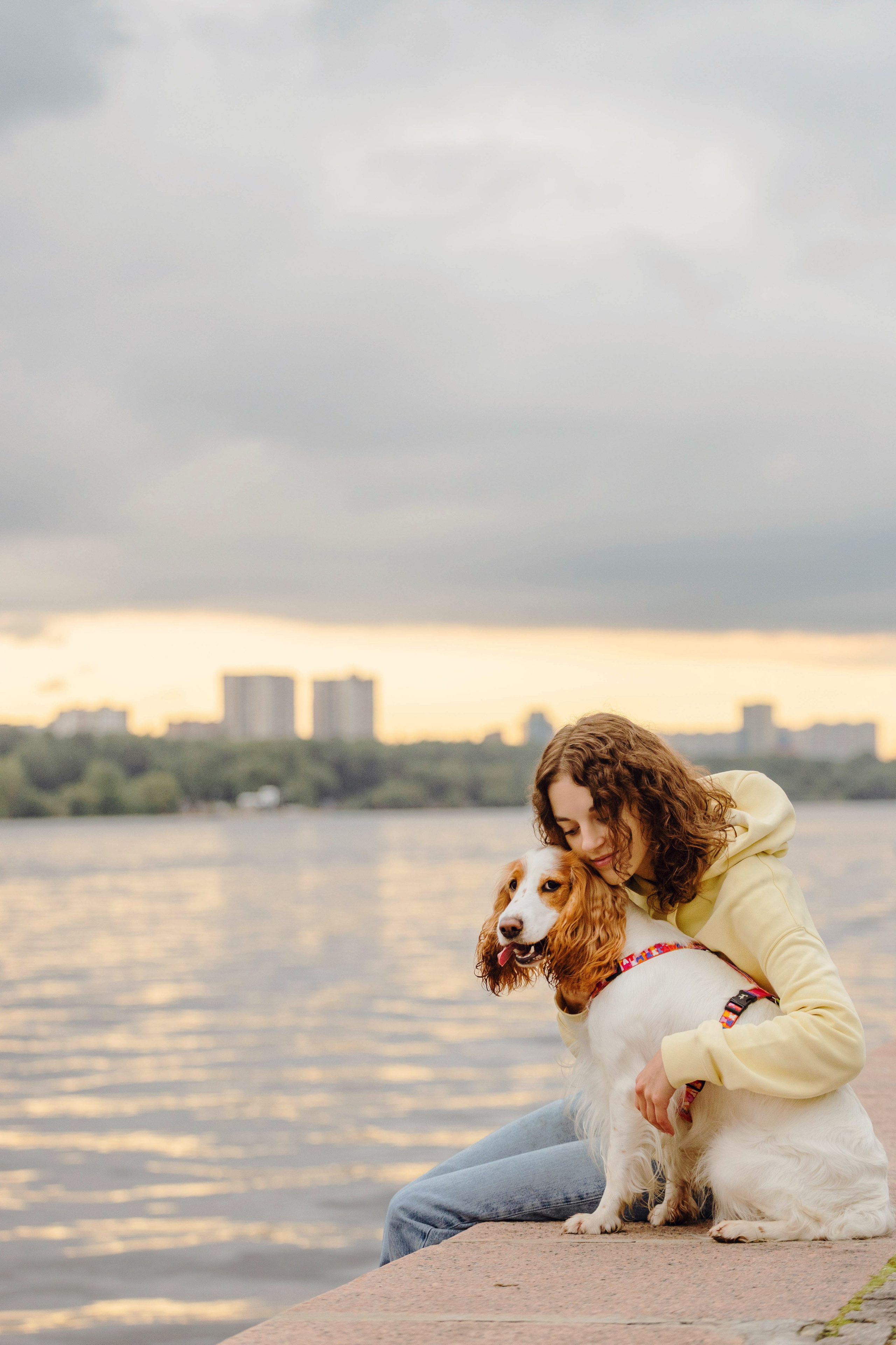Москва / Мария и спаниель Вега. Фотограф Кузина Вера