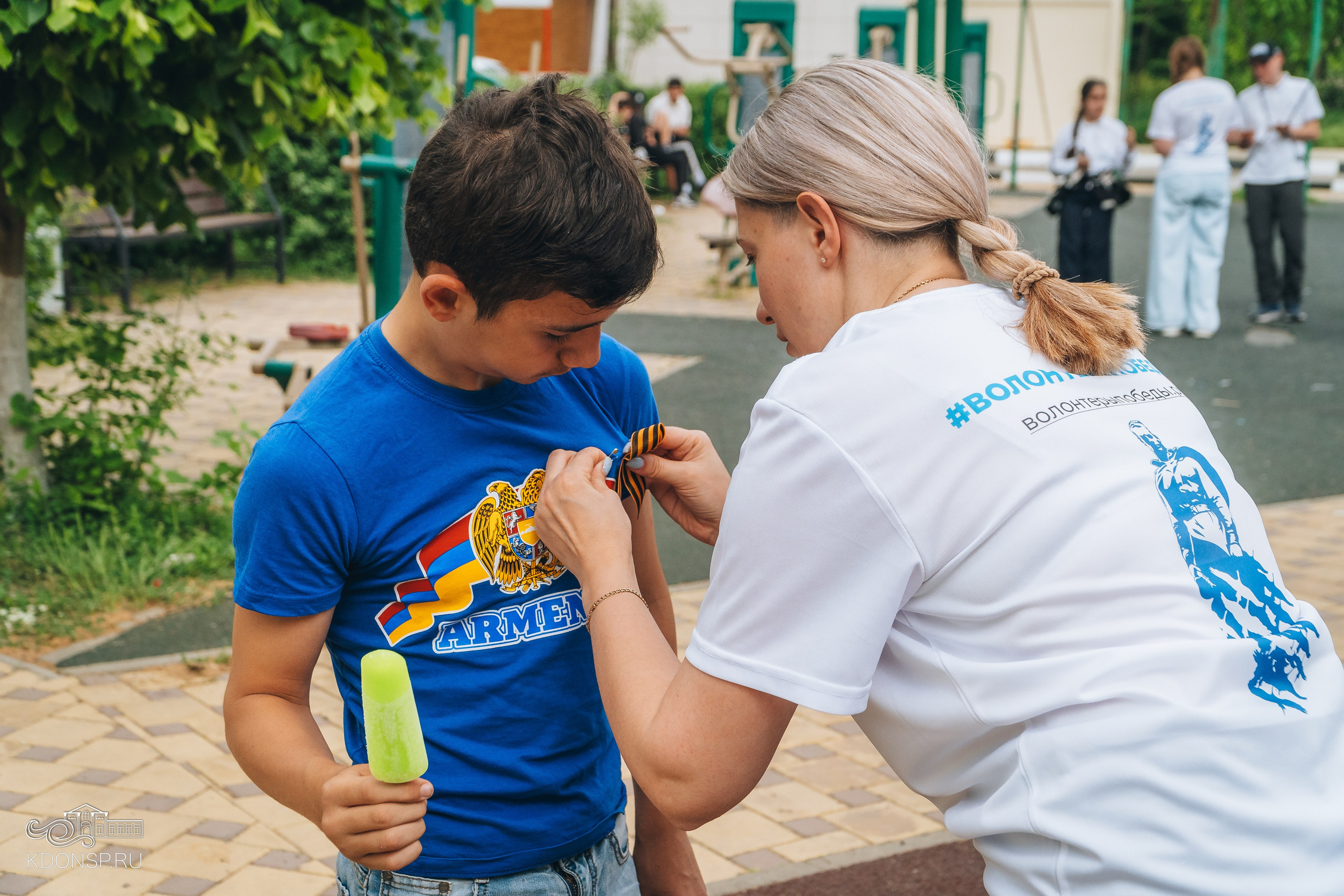 «Георгиевская ленточка — символ Победы». Новотитаровский Дом культуры