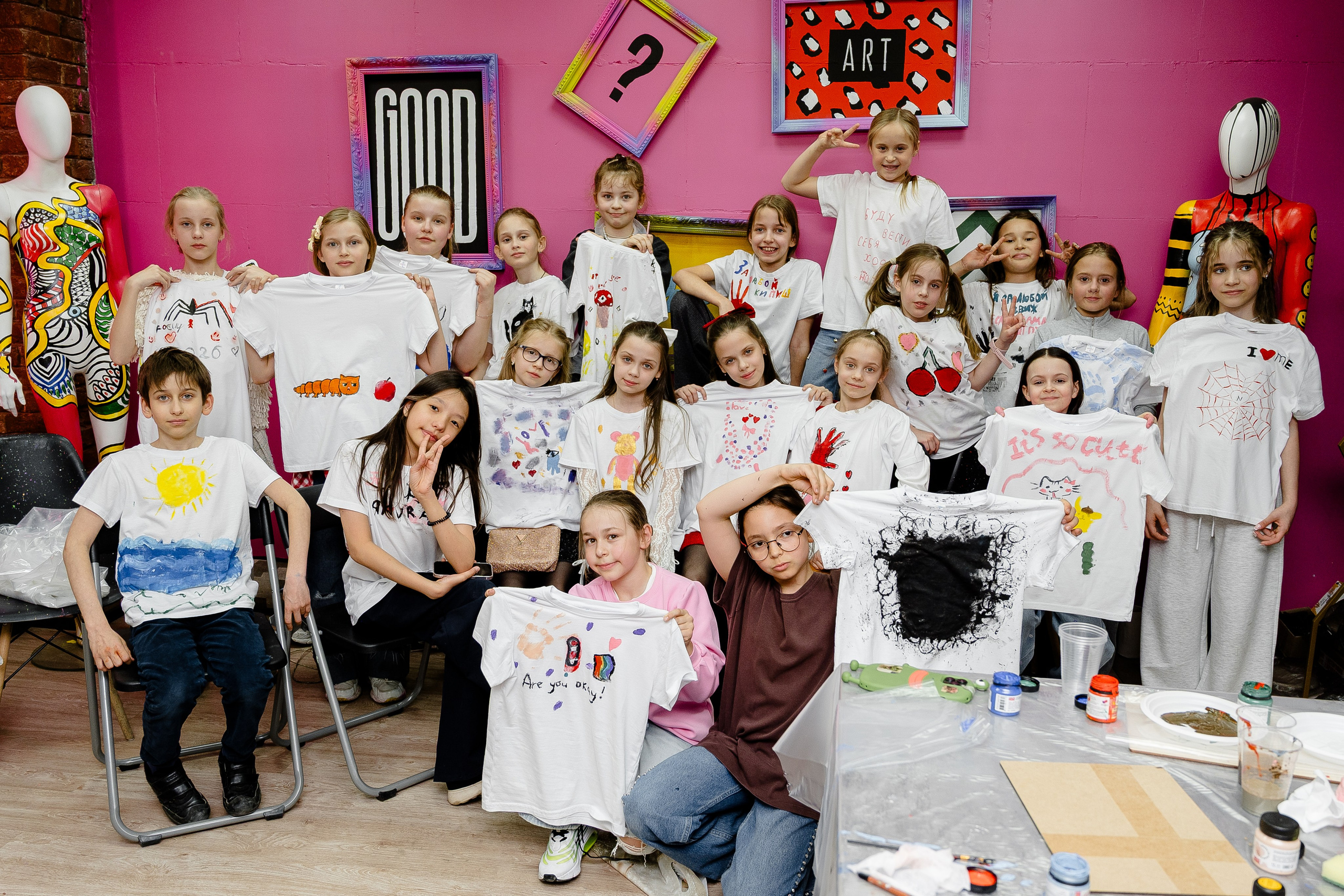 Детский День рождения. Мк роспись футболок. Alice_insomnia