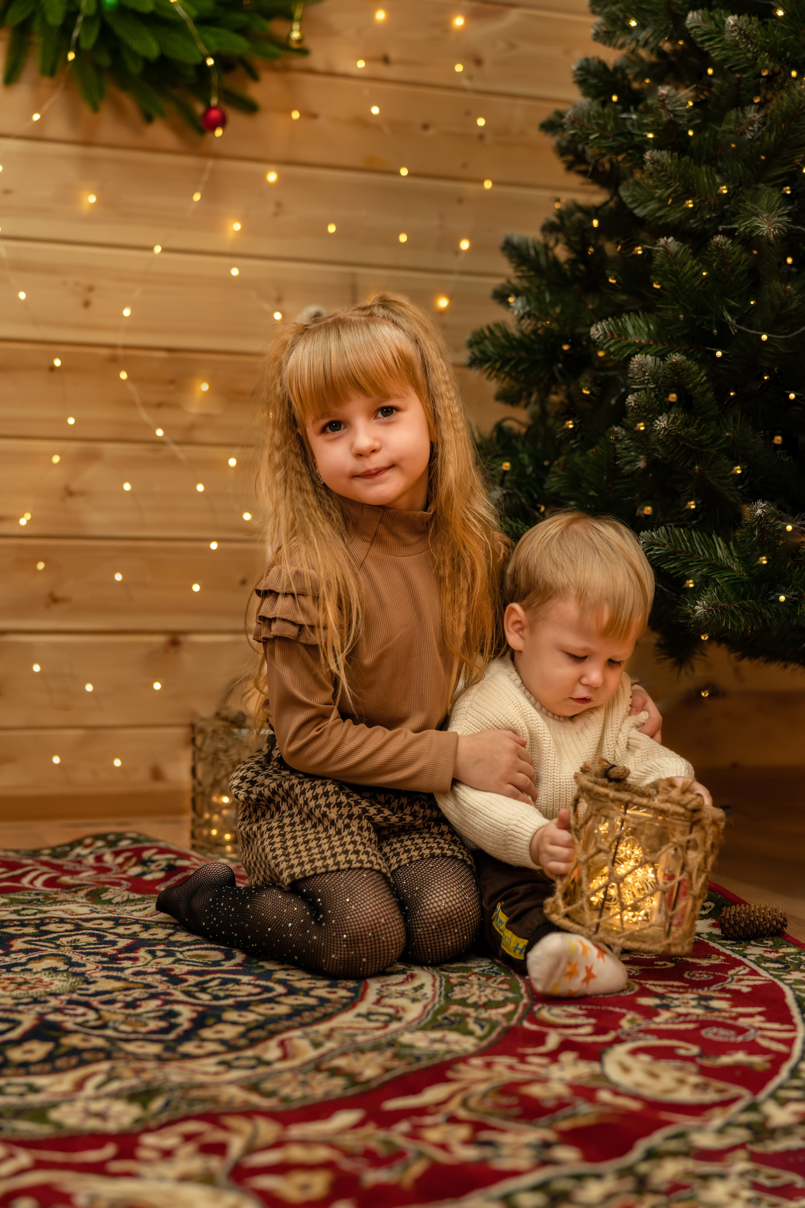 Новогодняя съемка для Анастасии, Максима, Ксении и Кирилла. Семейный и детский фотограф Тула Ясногорск Тульская область Надежда Кукушкина