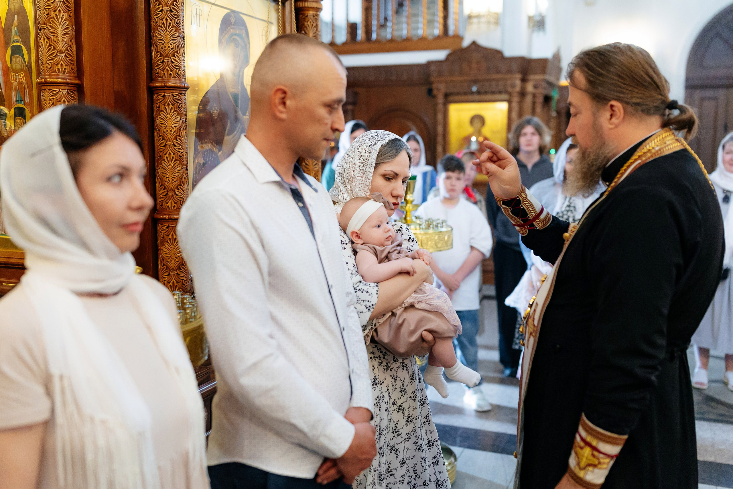 Крещение Анастасии. Семейный и детский фотограф в Москве Александра Мак