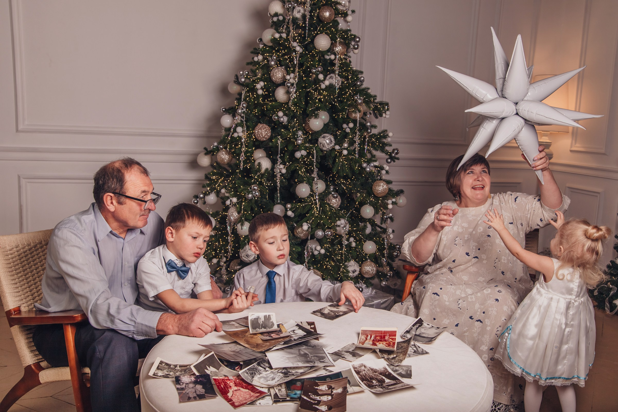 Бабушка, дедушка и внуки. Детский и семейный фотограф в Бердске и Новосибирске Дарья Гребнева