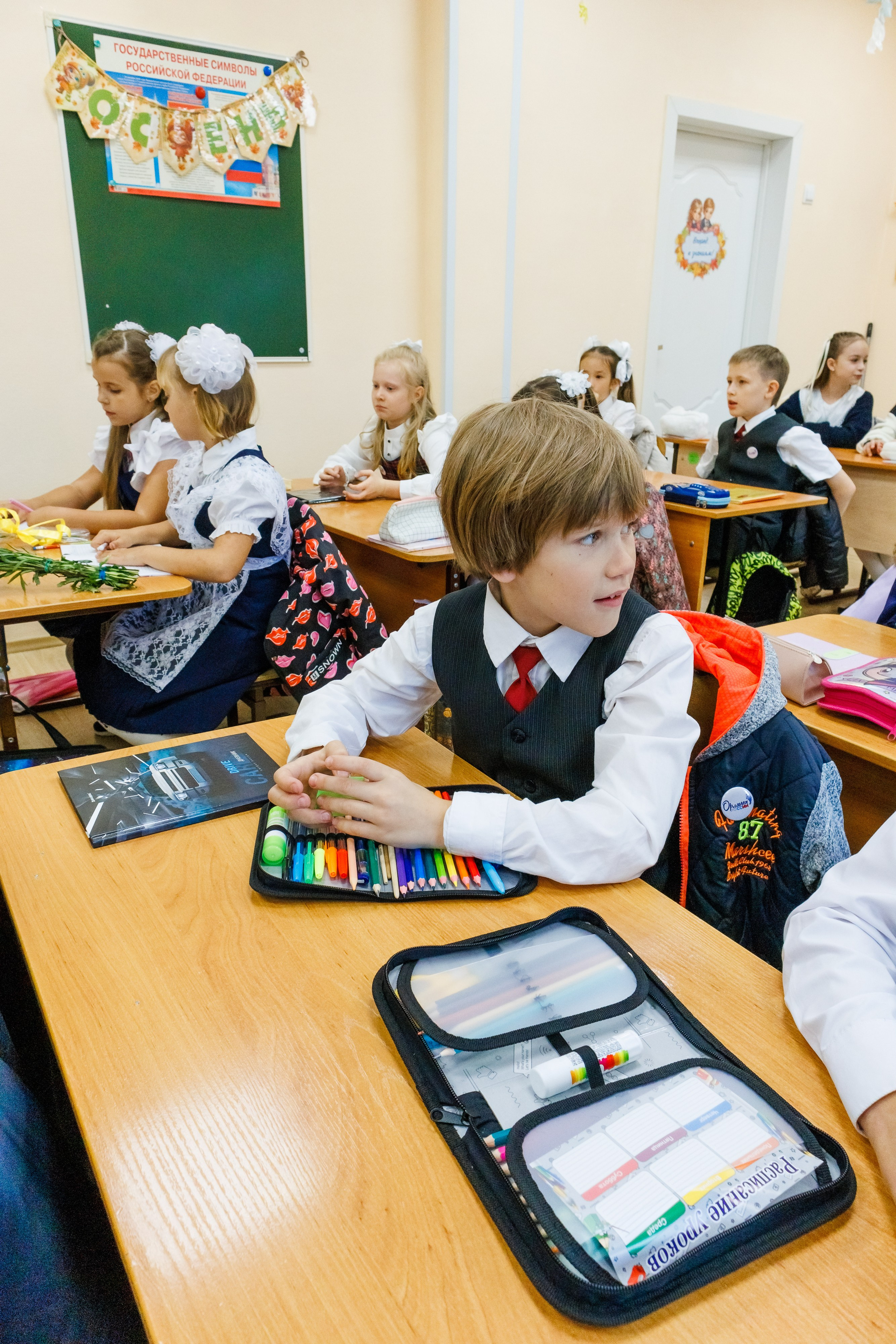 Первый урок школа 206. Фотограф в Новосибирске Евгений Маслов