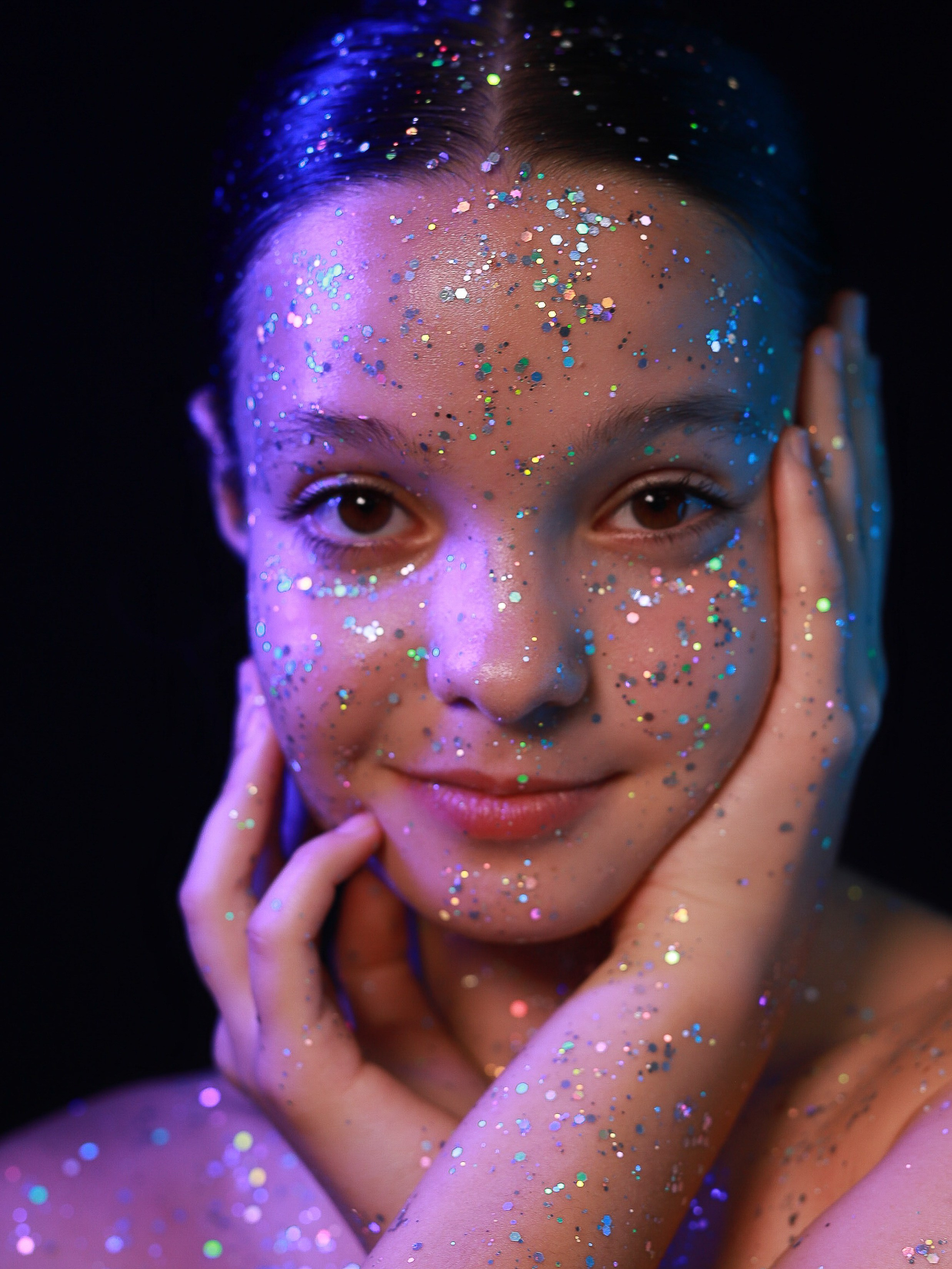 Портреты с глитер. Фотограф Юлия Мальцева