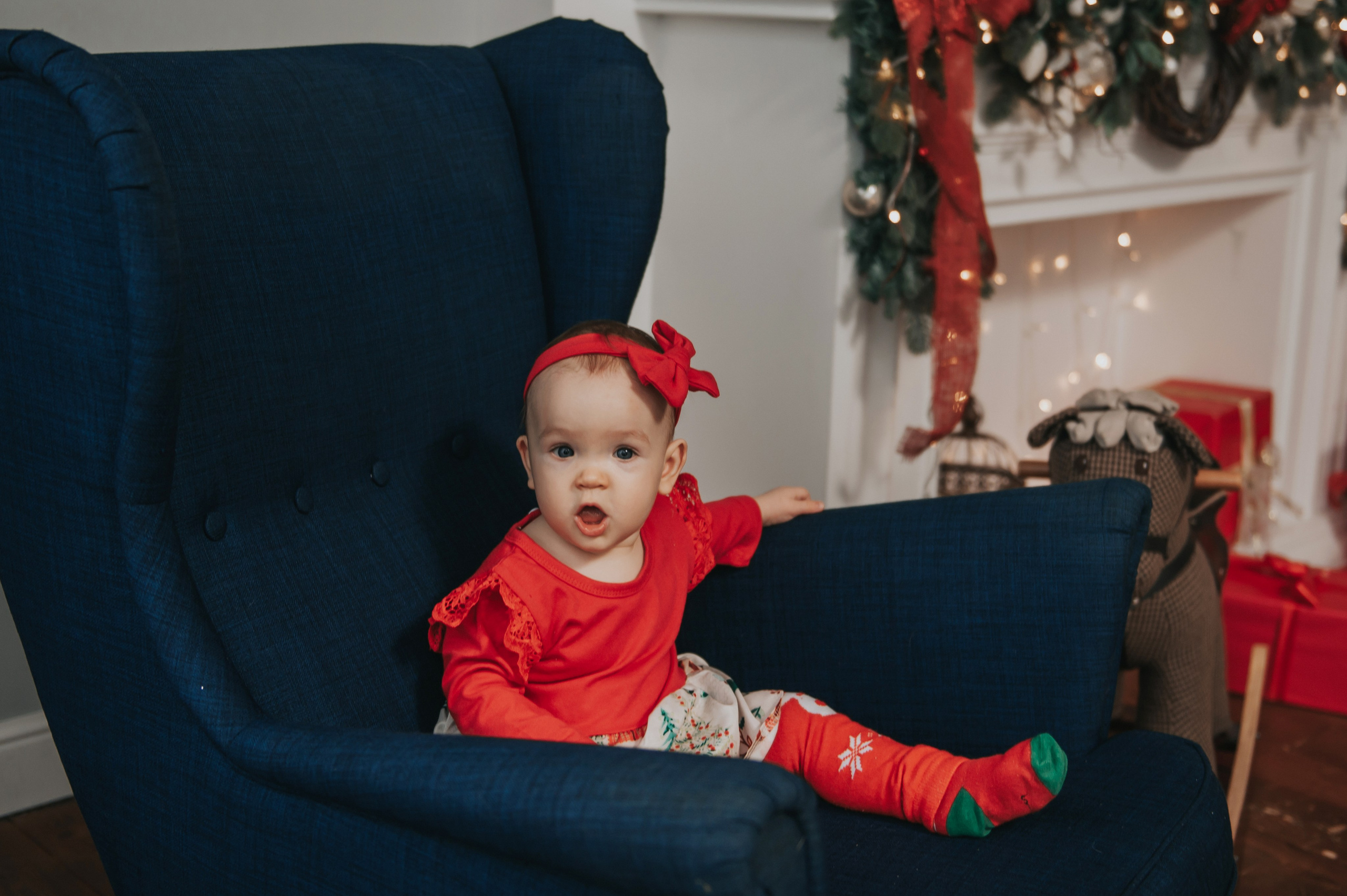 Новогодняя студийная съемка для малышки. Свадебный и семейный фотограф София Невская