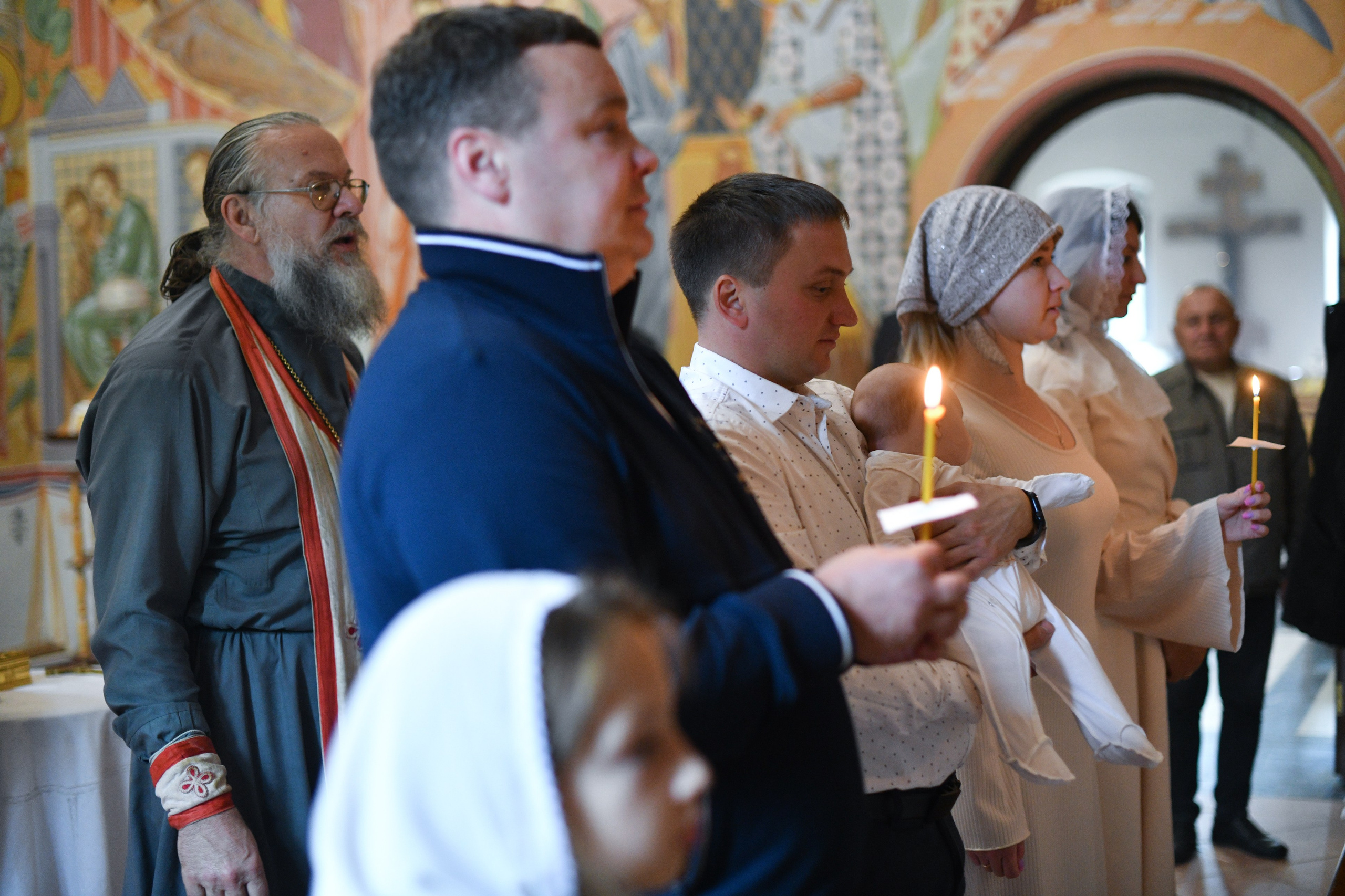Крещение в Покровской церкви. Свадебный и портретный фотограф в Москве Галина Борисова