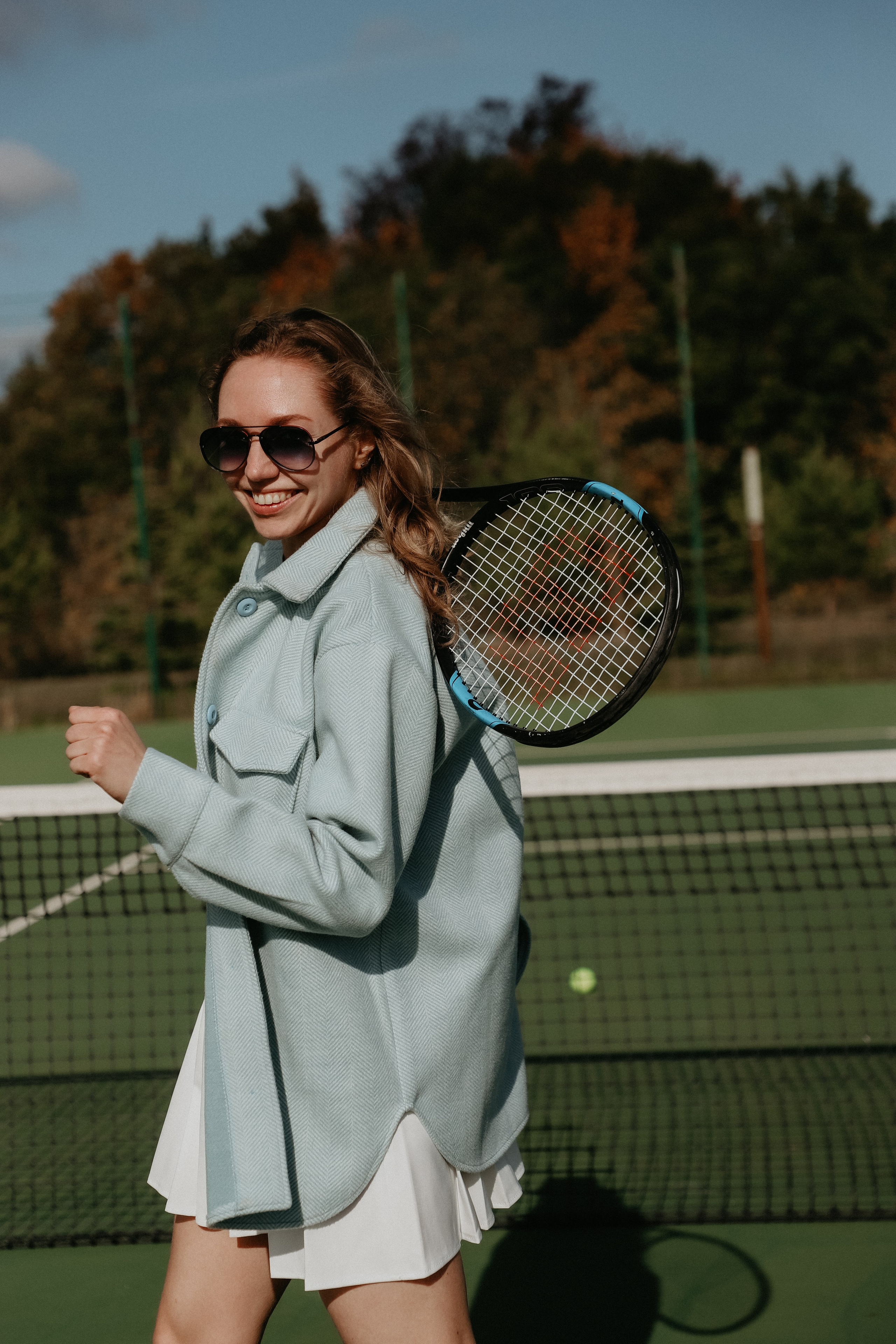 Фотосессия Марии на теннисном корте. Фотограф Иннополис Казань