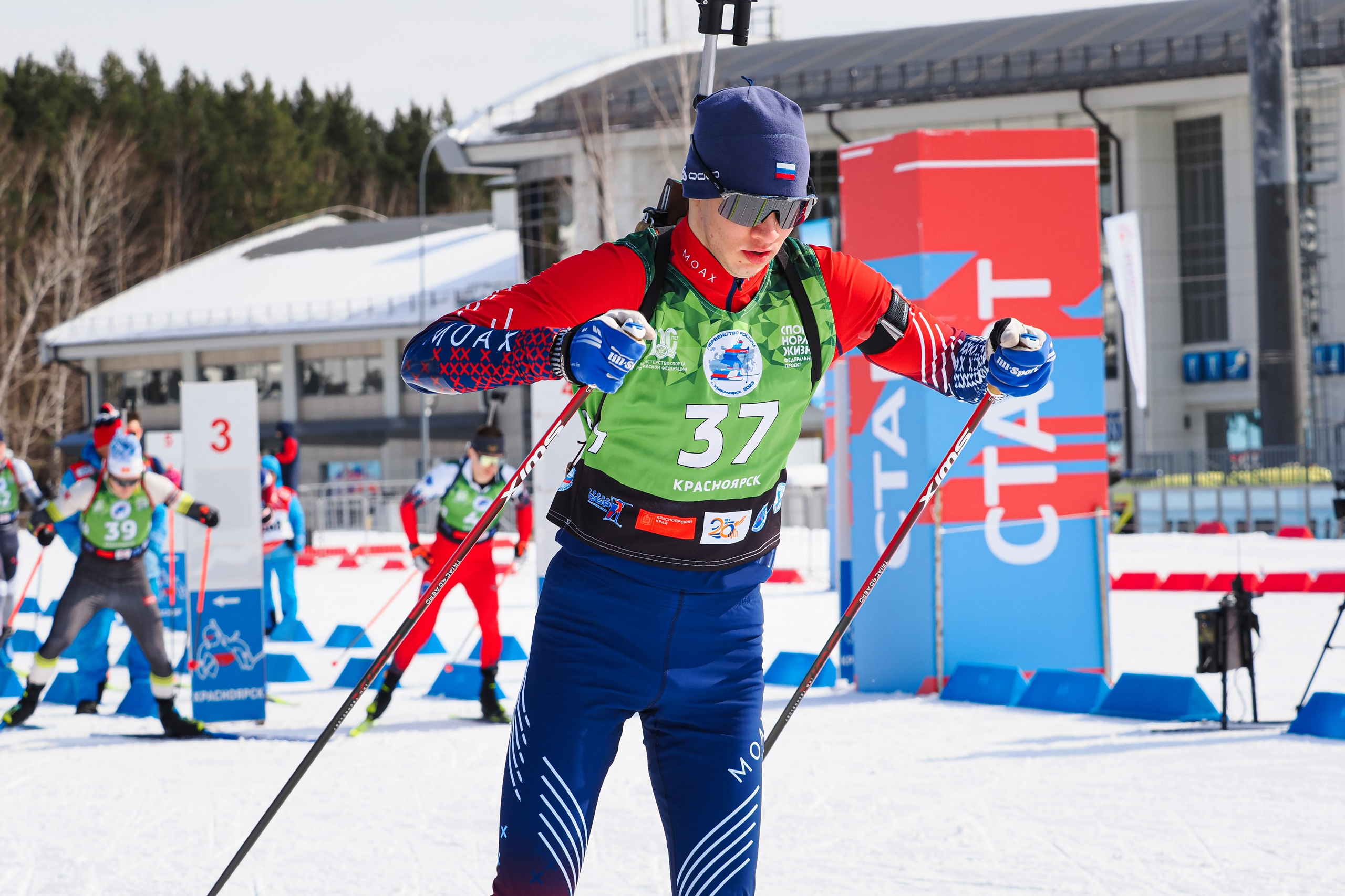 Биатлон / Первенство России. Репортажный фотограф Алексей Козьмин